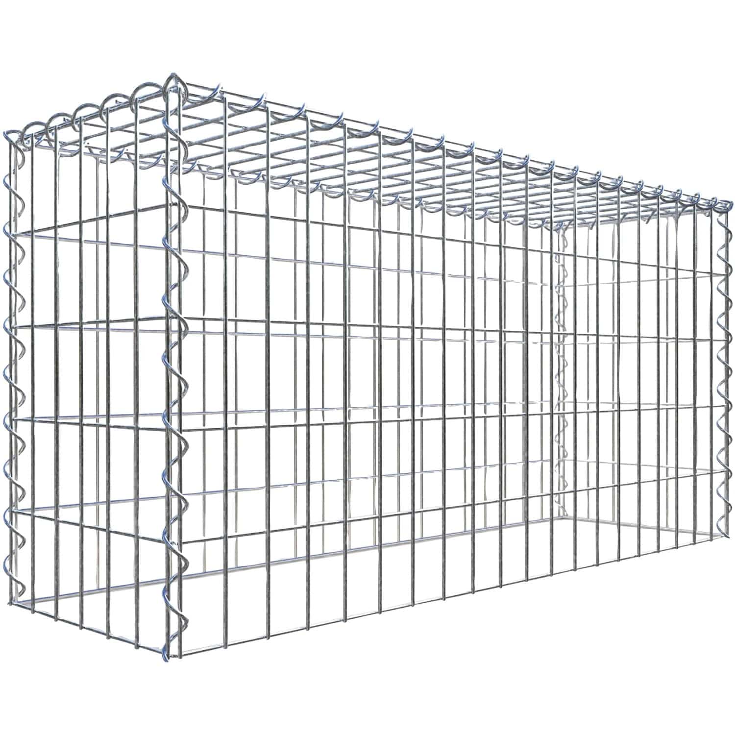 Gabiona Gabione-Anbaukorb Typ 3 50 x 100 x 30 cm Maschenw 5 x 10 cm