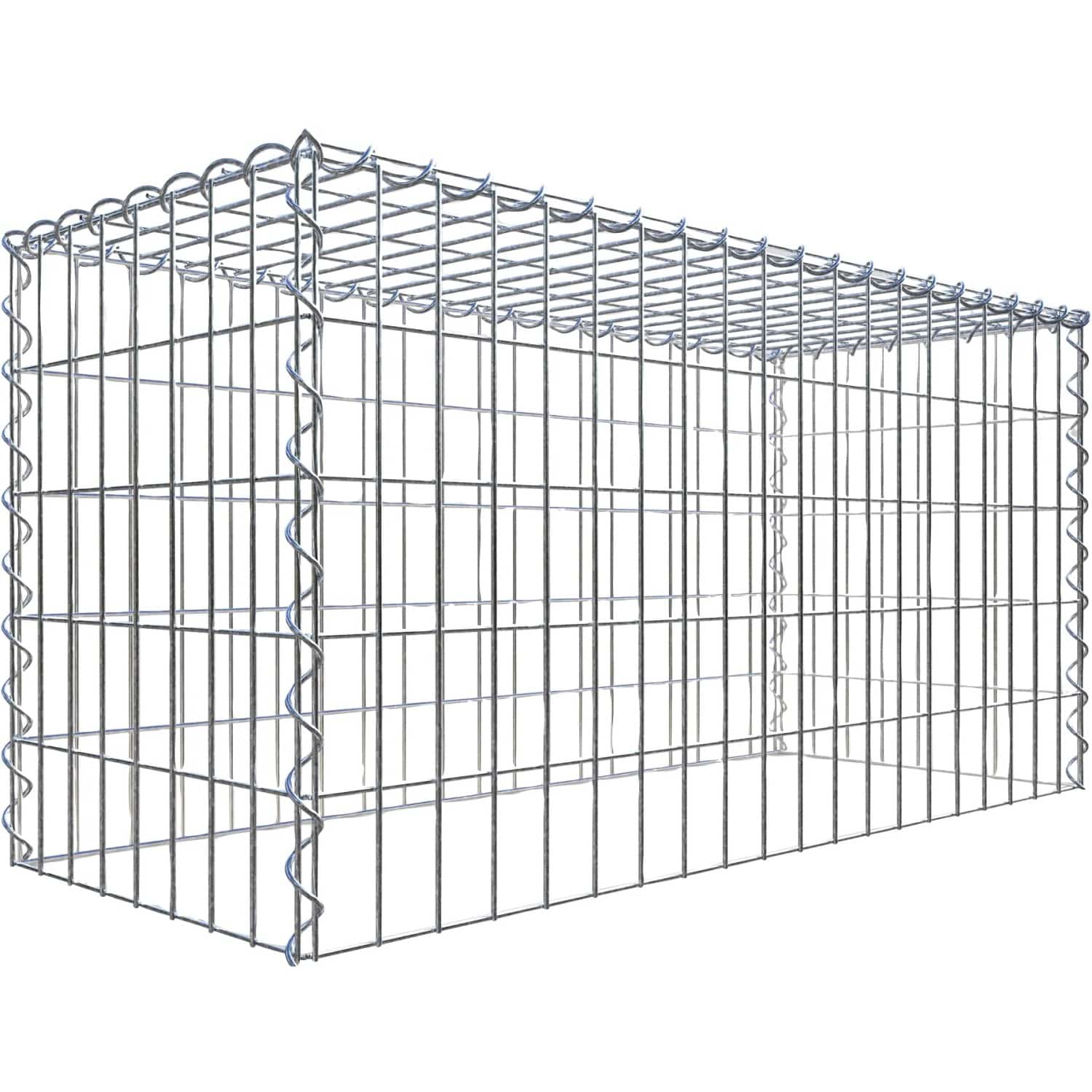 Gabiona Gabione-Anbaukorb Typ 3 50 x 100 x 40 cm Maschenw 5 x 10 cm