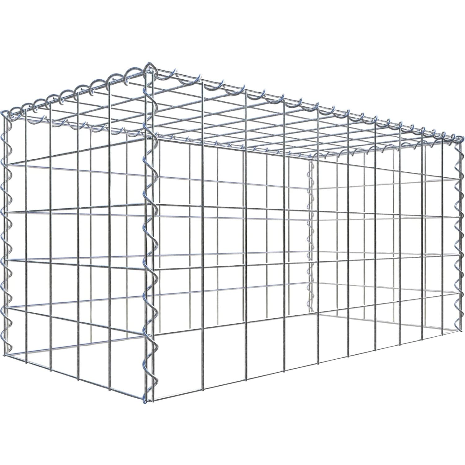 Gabiona Gabione-Anbaukorb Typ 3 50 x 100 x 50 cm Maschenw 10 x 10 cm