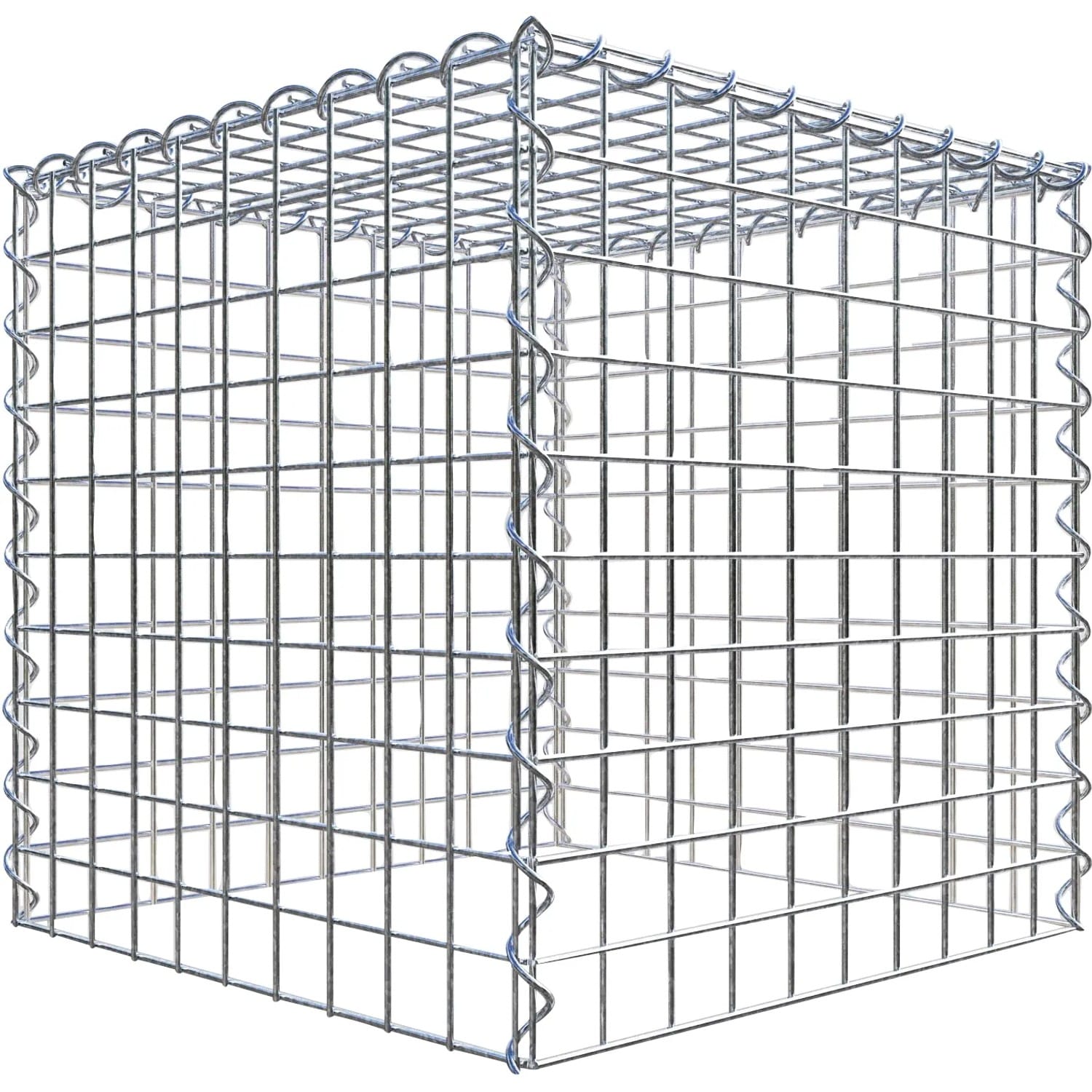 Gabiona Gabione-Anbaukorb Typ 3 50 x 50 x 50 cm Maschenw 5 x 5 cm
