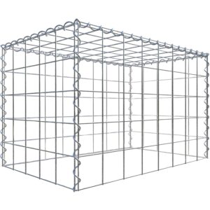 Gabiona Gabione-Anbaukorb Typ 3 50 x 80 x 50 cm Maschenw 10 x 10 cm