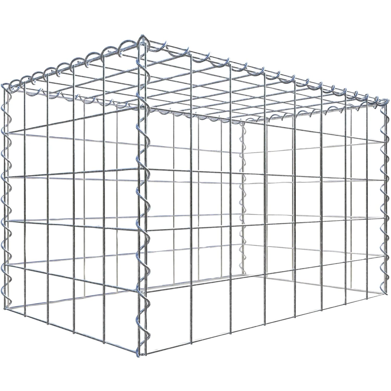 Gabiona Gabione-Anbaukorb Typ 3 50 x 80 x 50 cm Maschenw 10 x 10 cm