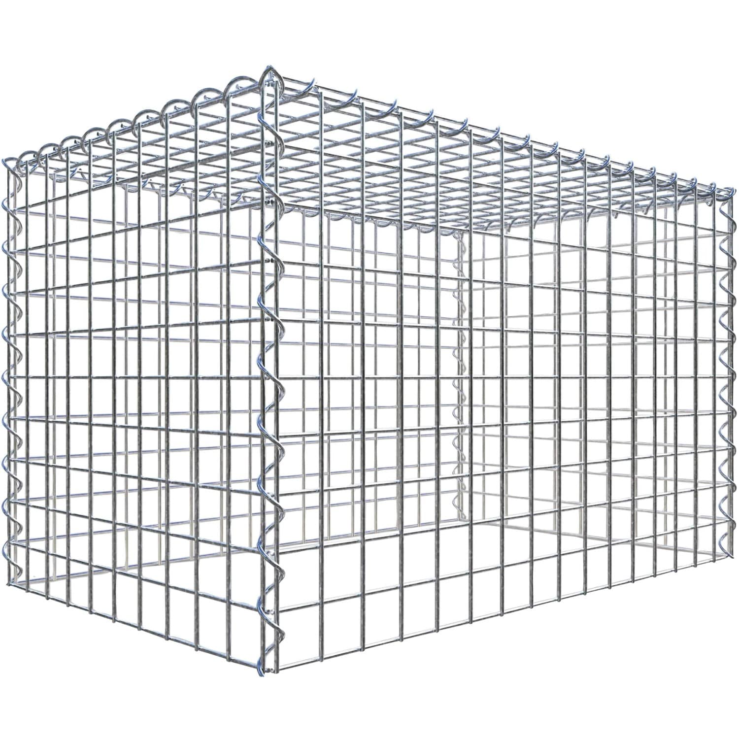 Gabiona Gabione-Anbaukorb Typ 3 50 x 80 x 50 cm Maschenw 5 x 5 cm