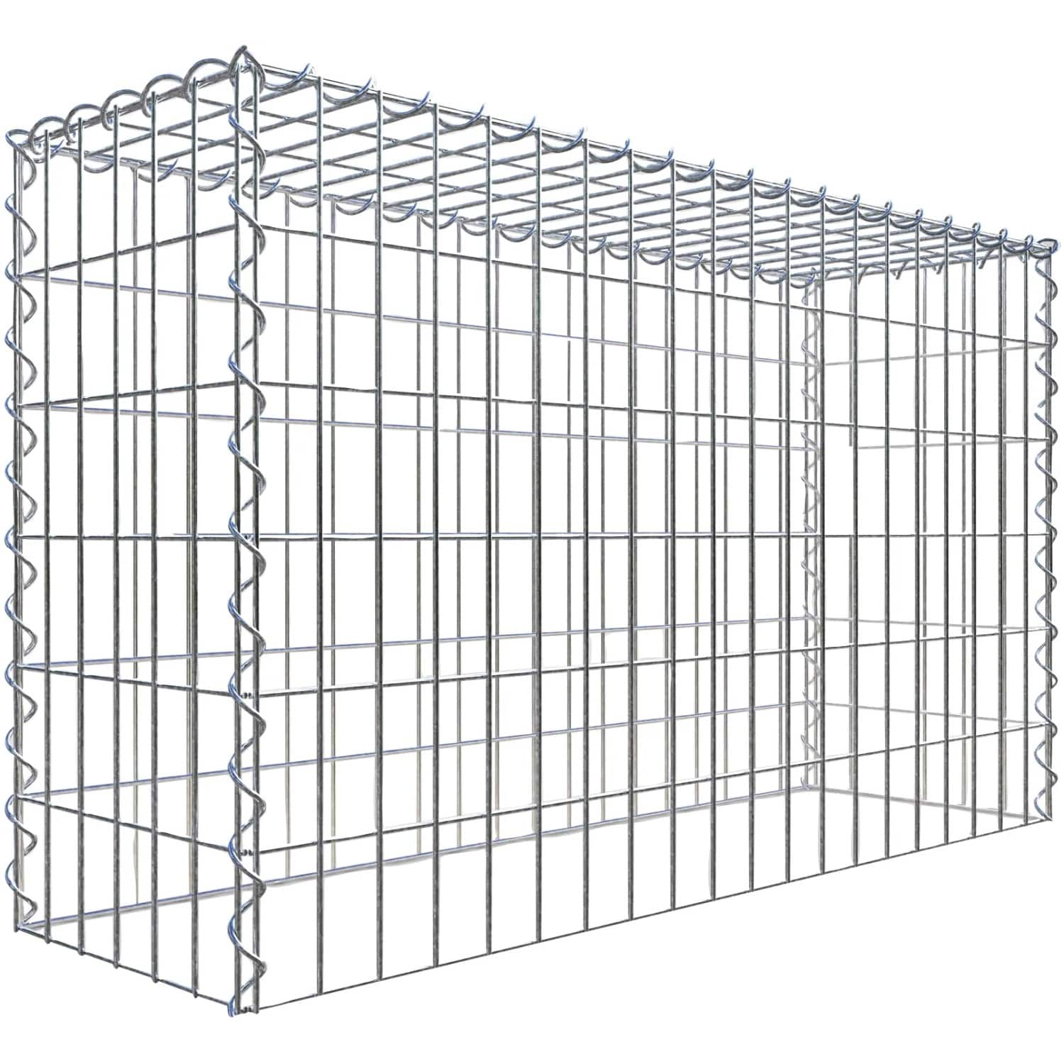 Gabiona Gabione-Anbaukorb Typ 3 60 x 100 x 30 cm Maschenw 5 x 10 cm