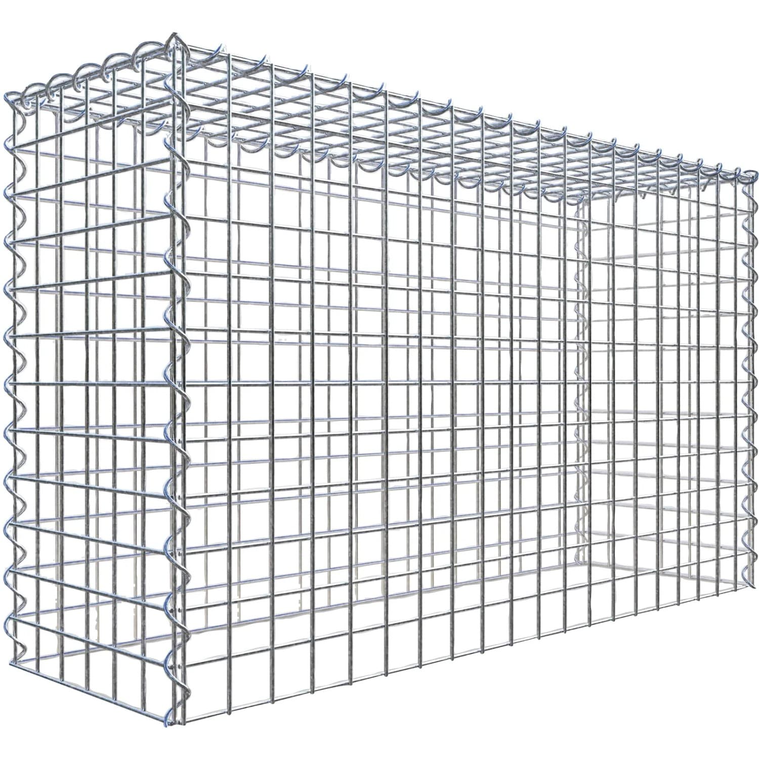Gabiona Gabione-Anbaukorb Typ 3 60 x 100 x 30 cm Maschenw 5 x 5 cm