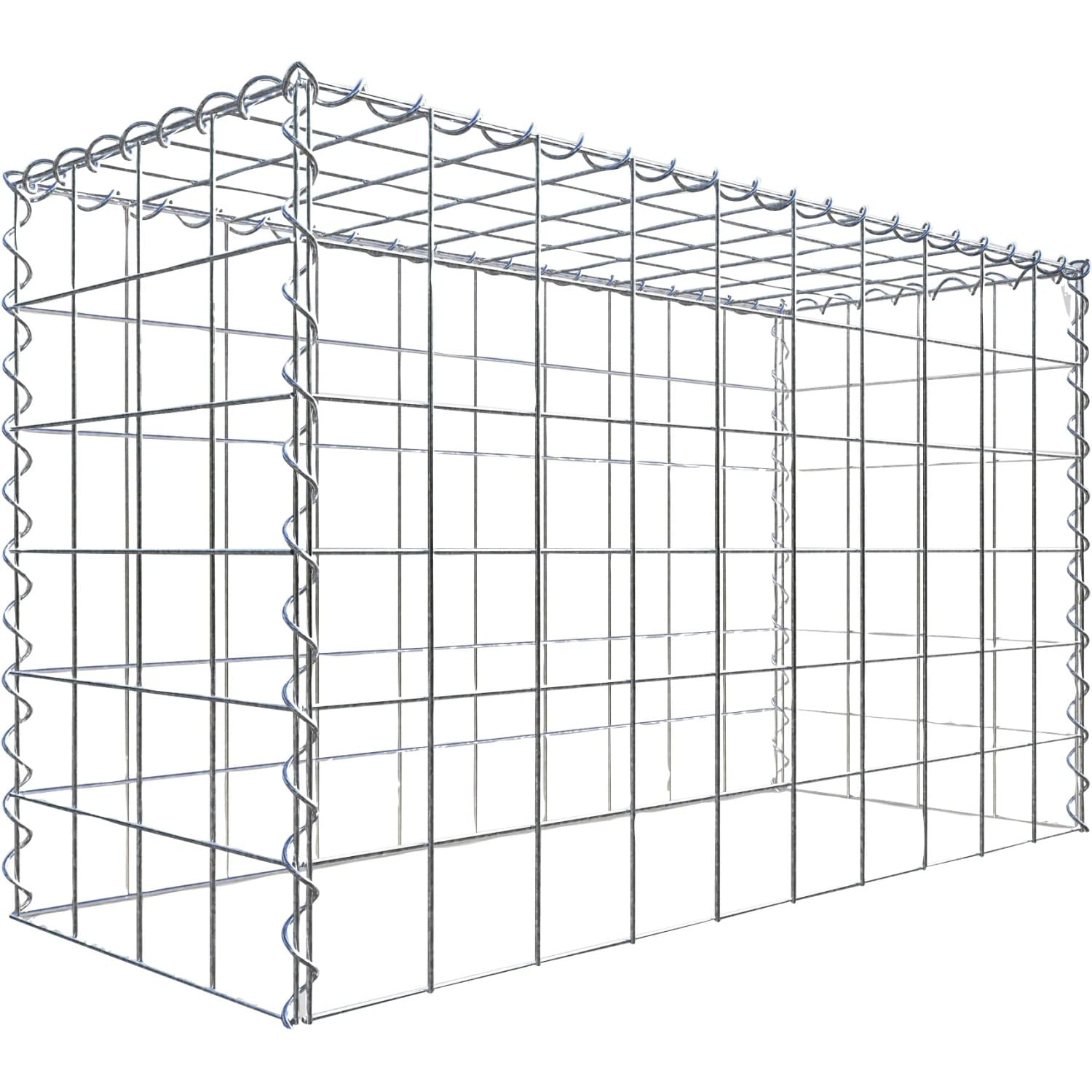 Gabiona Gabione-Anbaukorb Typ 3 60 x 100 x 40 cm Maschenw 10 x 10 cm