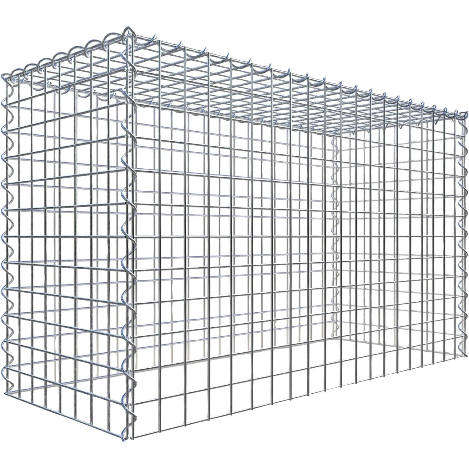 Gabiona Gabione-Anbaukorb Typ 3 60 x 100 x 40 cm Maschenw 5 x 5 cm