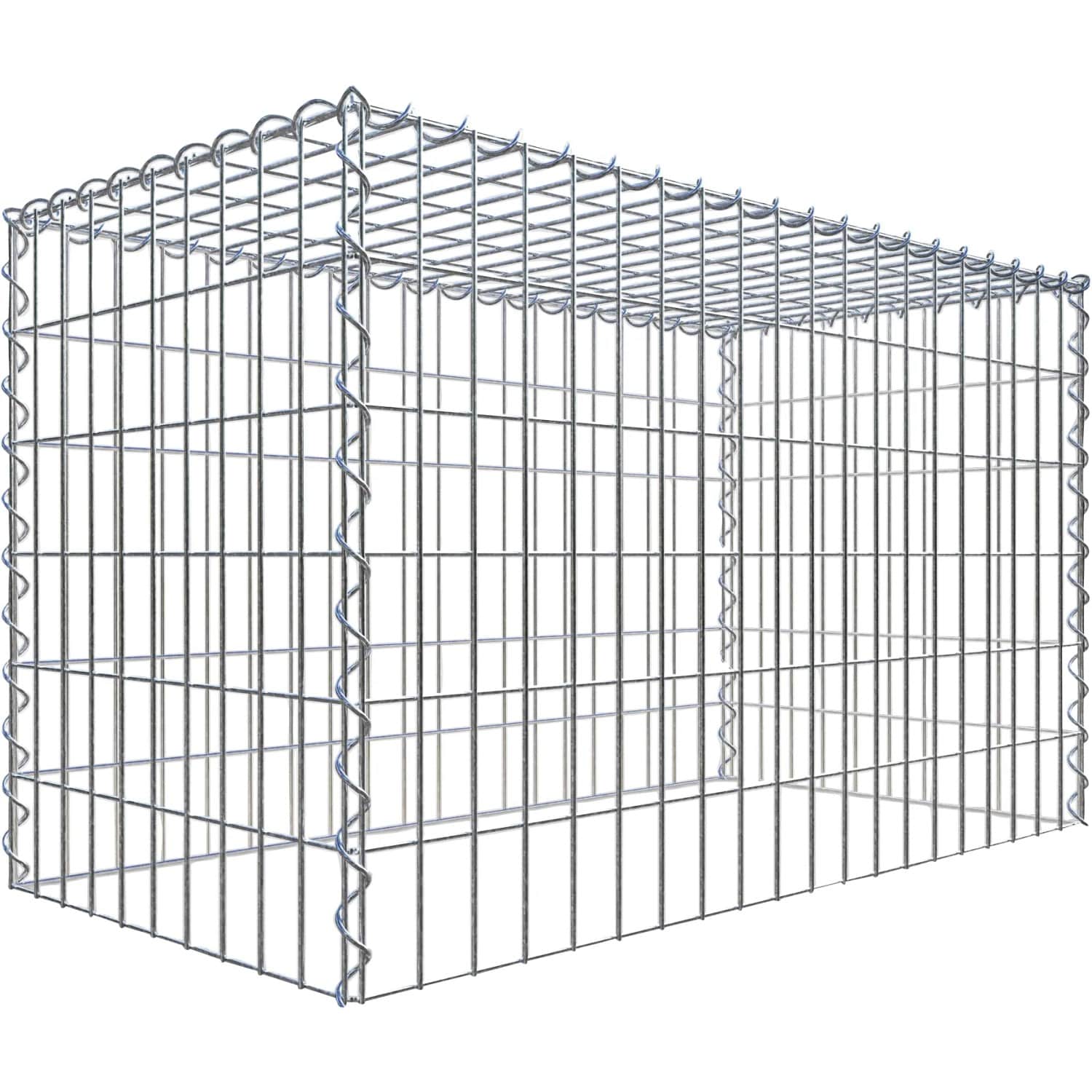 Gabiona Gabione-Anbaukorb Typ 3 60 x 100 x 50 cm Maschenw 5 x 10 cm