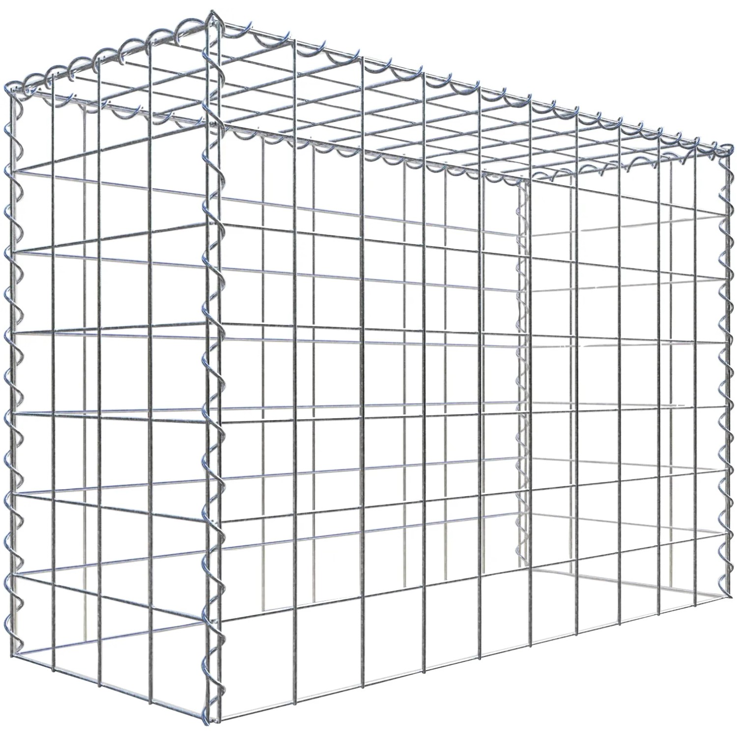 Gabiona Gabione-Anbaukorb Typ 3 70 x 100 x 40 cm Maschenw 10 x 10 cm