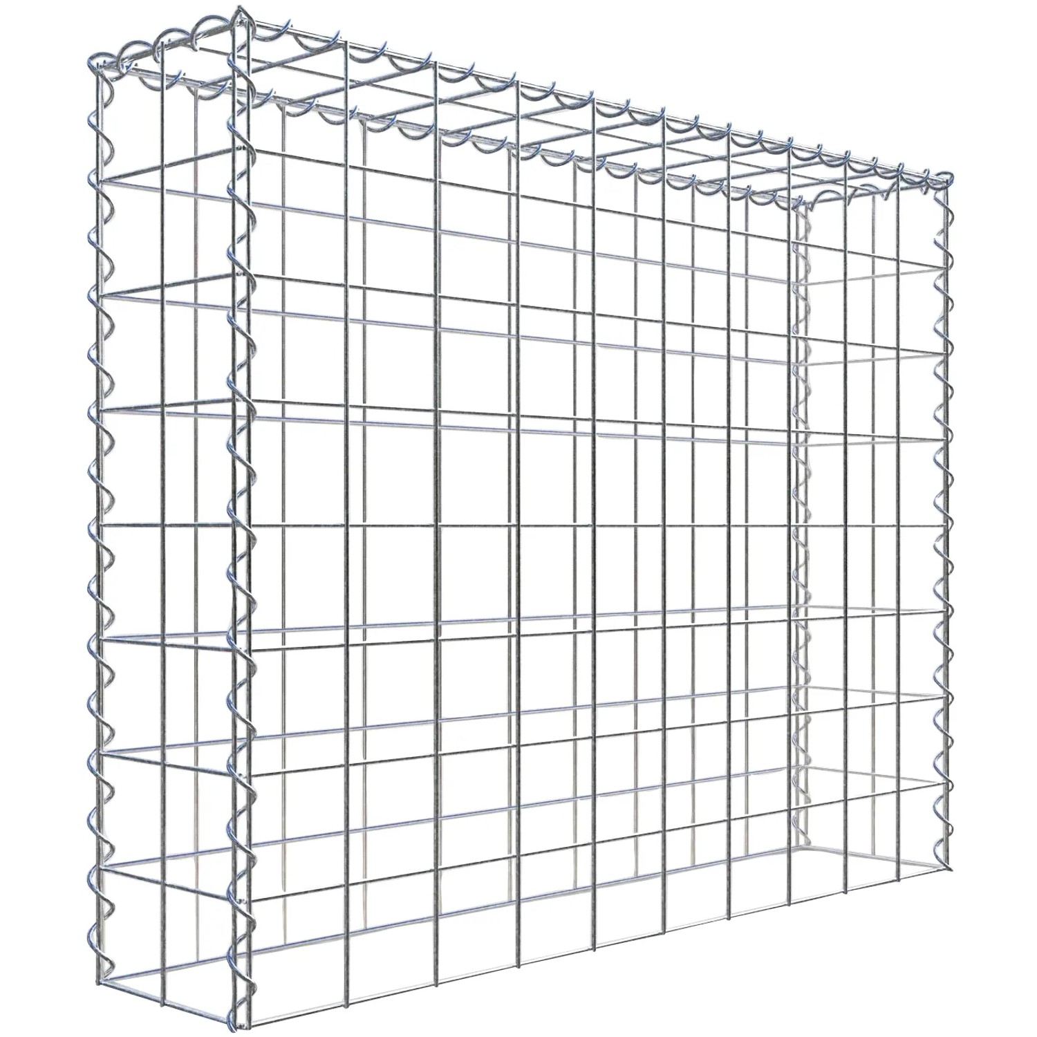 Gabiona Gabione-Anbaukorb Typ 3 80 x 100 x 20 cm Maschenw 10 x 10 cm
