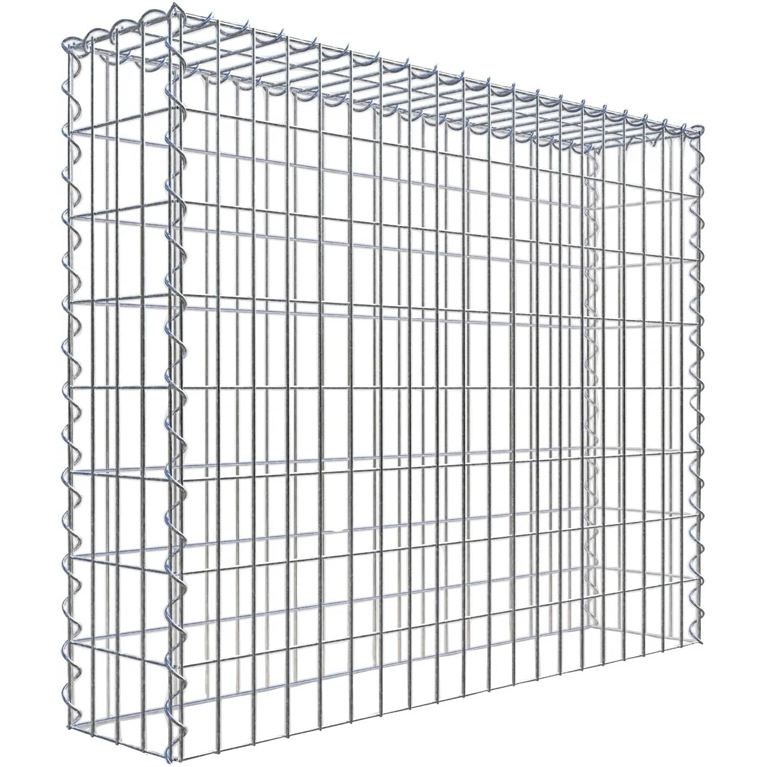 Gabiona Gabione-Anbaukorb Typ 3 80 x 100 x 20 cm Maschenw 5 x 10 cm