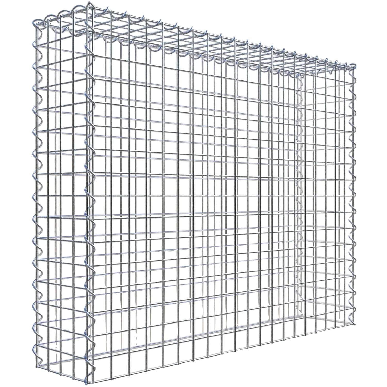 Gabiona Gabione-Anbaukorb Typ 3 80 x 100 x 20 cm Maschenw 5 x 5 cm