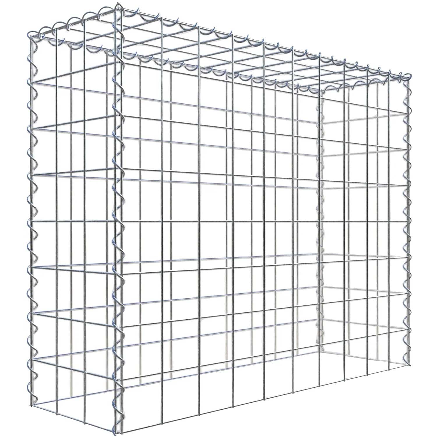 Gabiona Gabione-Anbaukorb Typ 3 80 x 100 x 30 cm Maschenw 10 x 10 cm