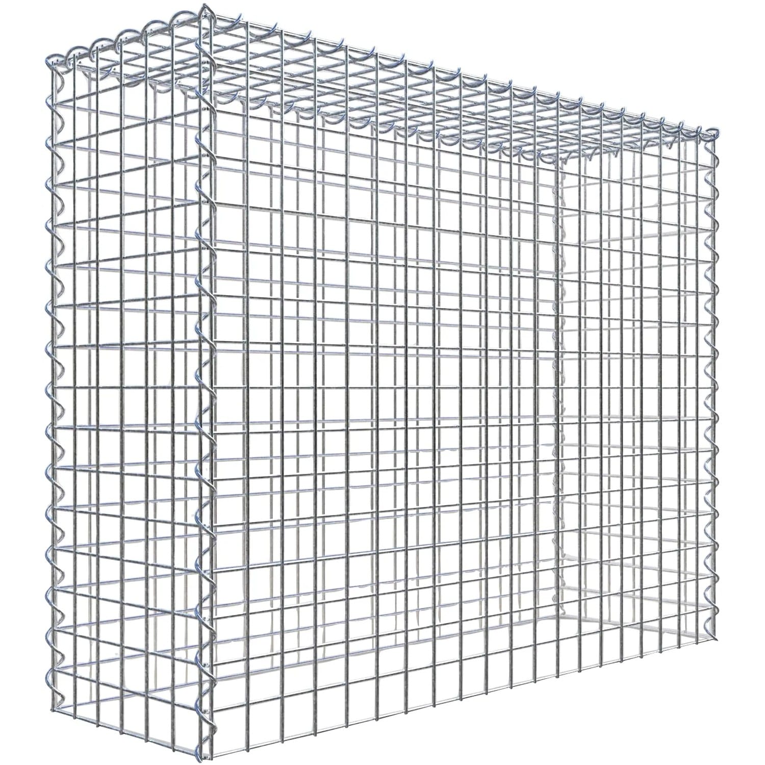 Gabiona Gabione-Anbaukorb Typ 3 80 x 100 x 30 cm Maschenw 5 x 5 cm