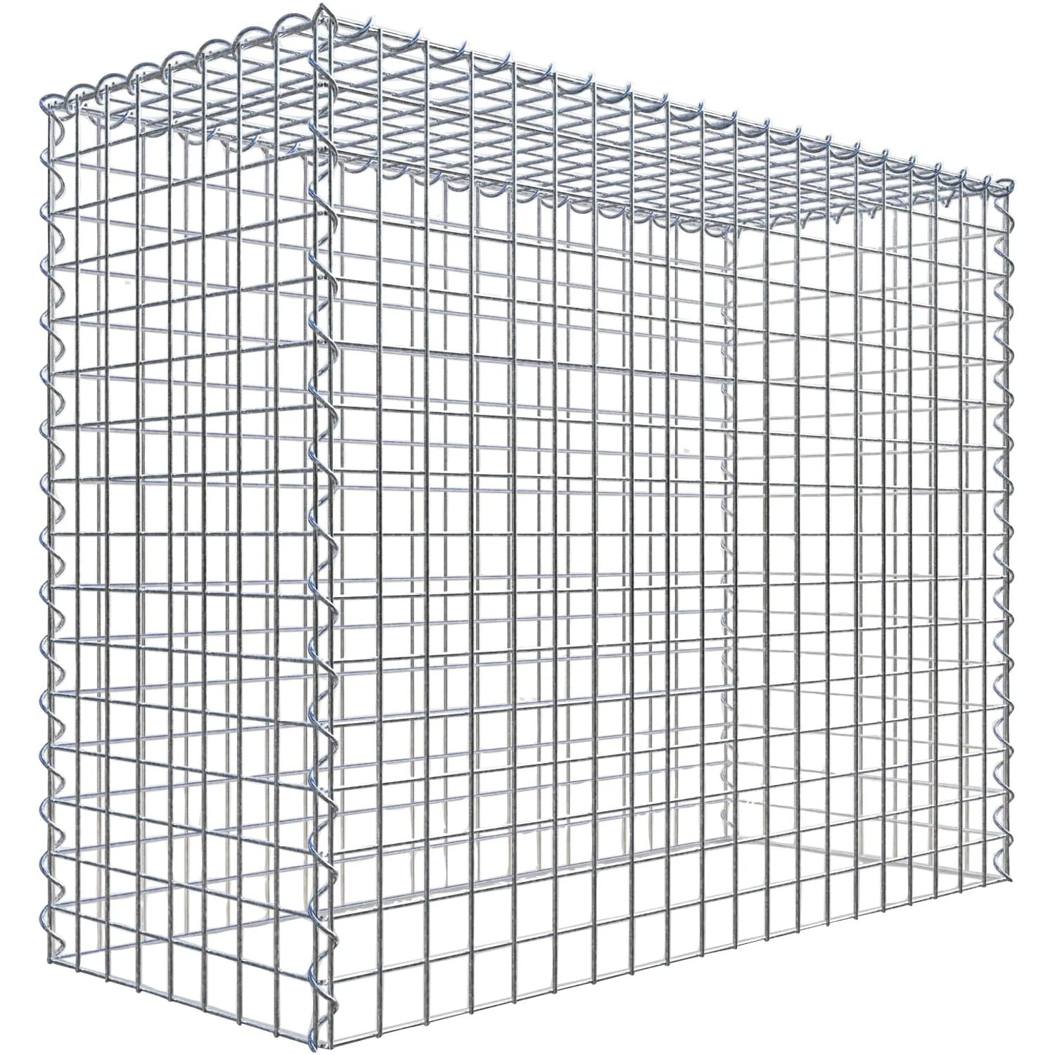 Gabiona Gabione-Anbaukorb Typ 3 80 x 100 x 40 cm Maschenw 5 x 5 cm