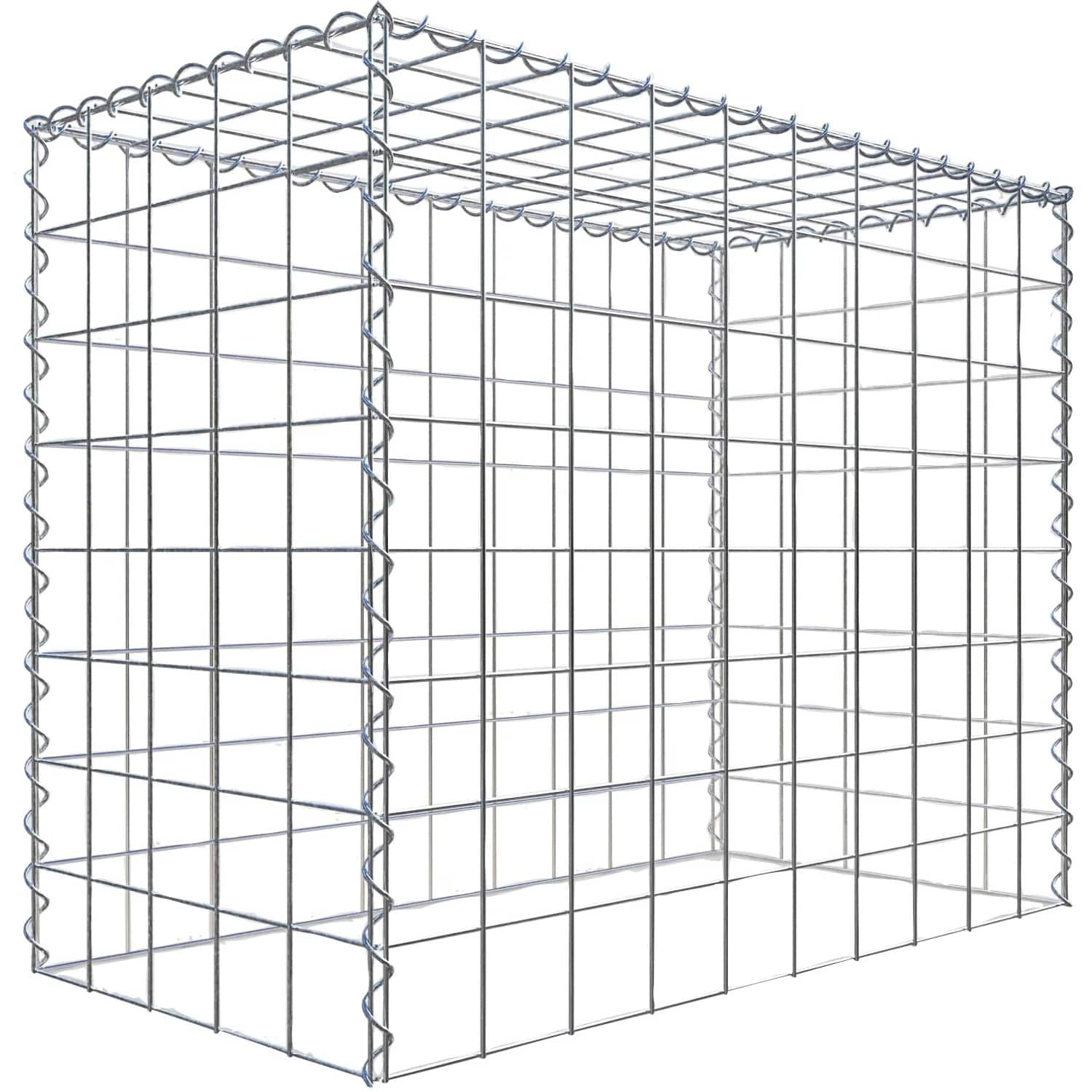 Gabiona Gabione-Anbaukorb Typ 3 80 x 100 x 50 cm Maschenw 10 x 10 cm