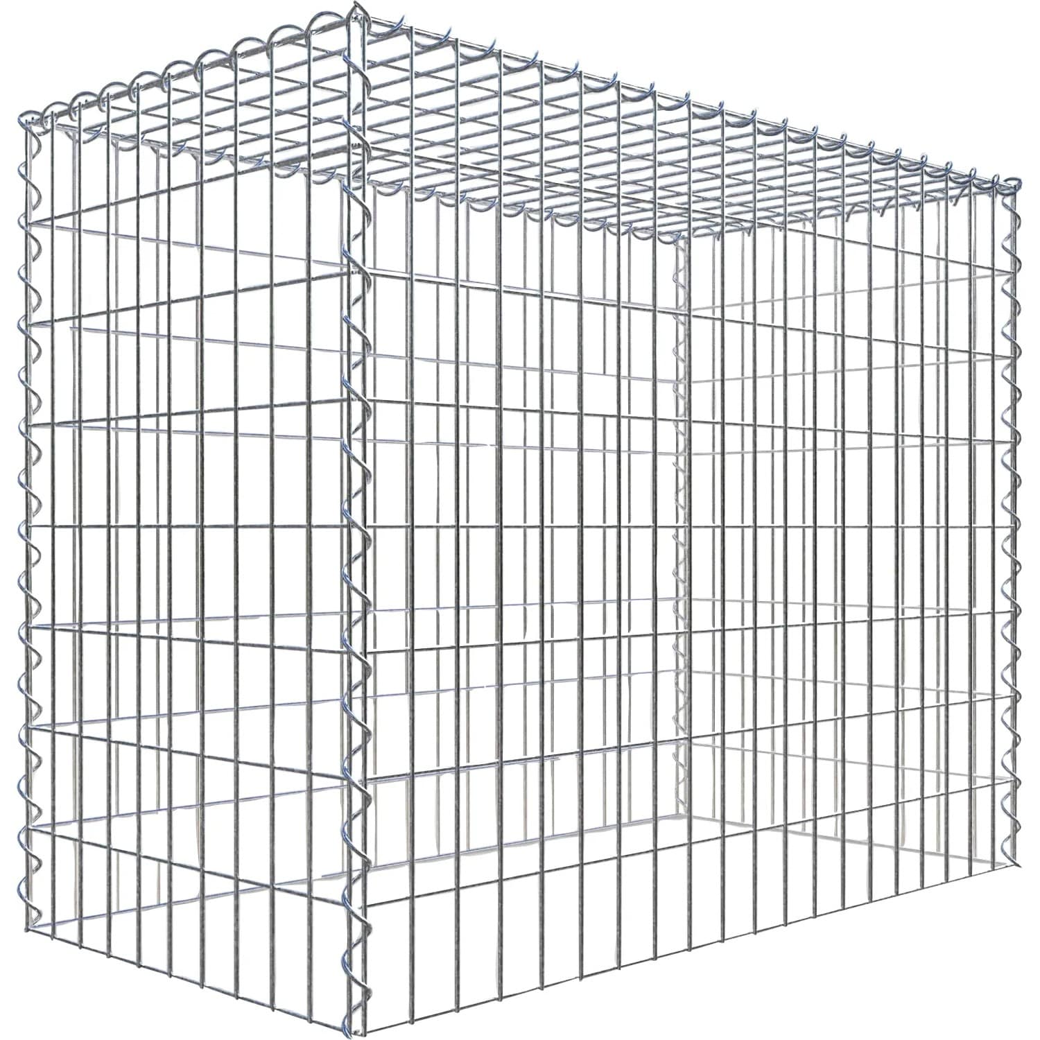 Gabiona Gabione-Anbaukorb Typ 3 80 x 100 x 50 cm Maschenw 5 x 10 cm