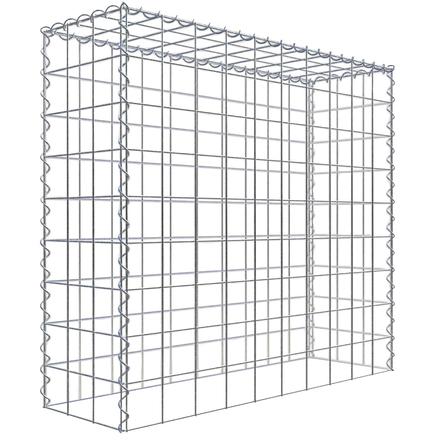 Gabiona Gabione-Anbaukorb Typ 3 90 x 100 x 30 cm Maschenw 10 x 10 cm