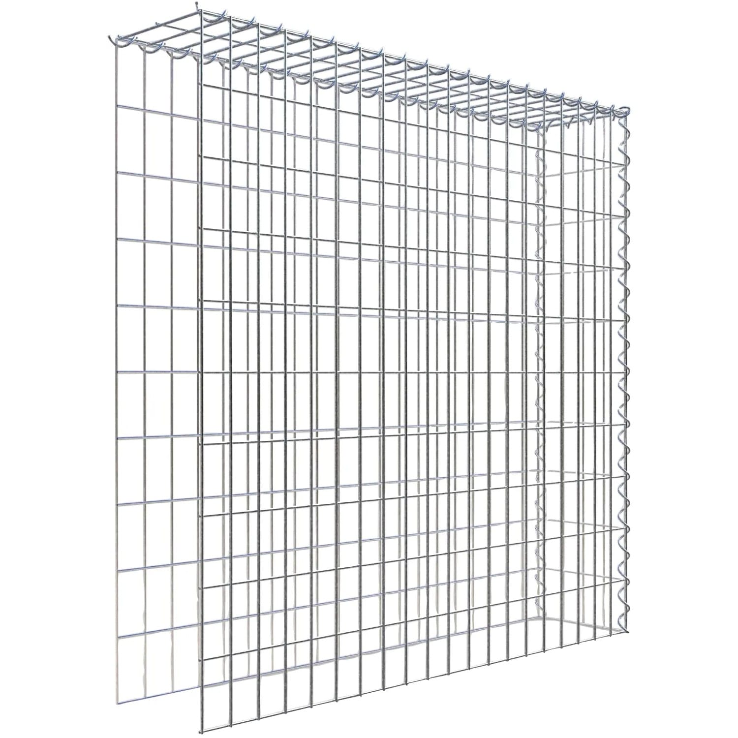 Gabiona Gabione-Anbaukorb Typ 4 100 x 100 x 20 cm Maschenw 5 x 10 cm