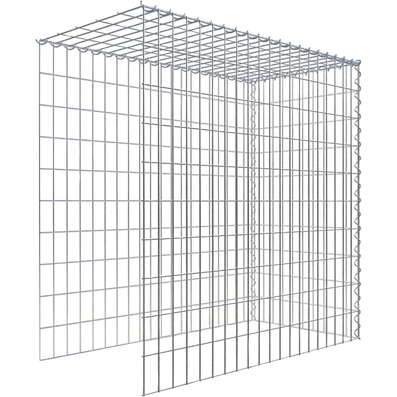 Gabiona Gabione-Anbaukorb Typ 4 100 x 100 x 50 cm Maschenw 5 x 10 cm