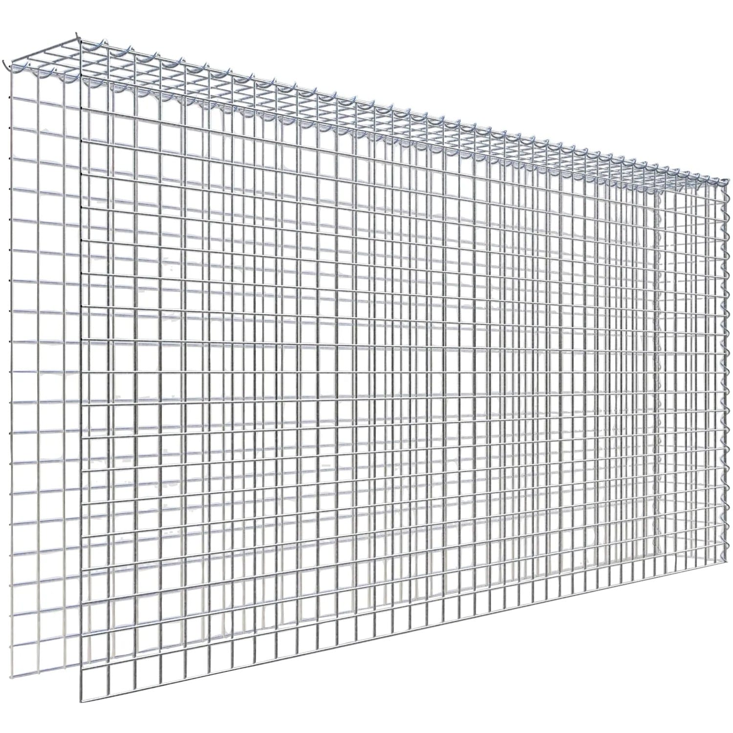 Gabiona Gabione-Anbaukorb Typ 4 100 x 200 x 20 cm Maschenw 5 x 5 cm