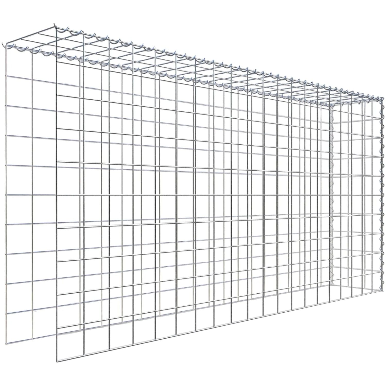 Gabiona Gabione-Anbaukorb Typ 4 100 x 200 x 30 cm Maschenw 10 x 10 cm