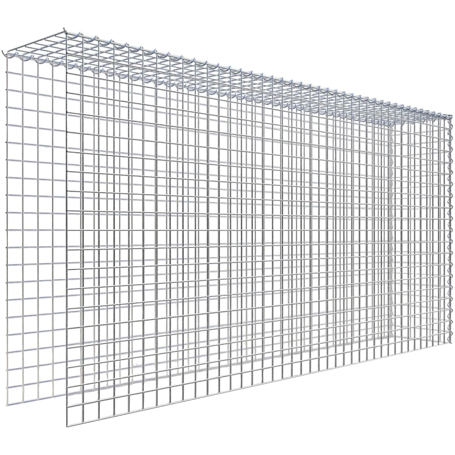 Gabiona Gabione-Anbaukorb Typ 4 100 x 200 x 30 cm Maschenw 5 x 5 cm