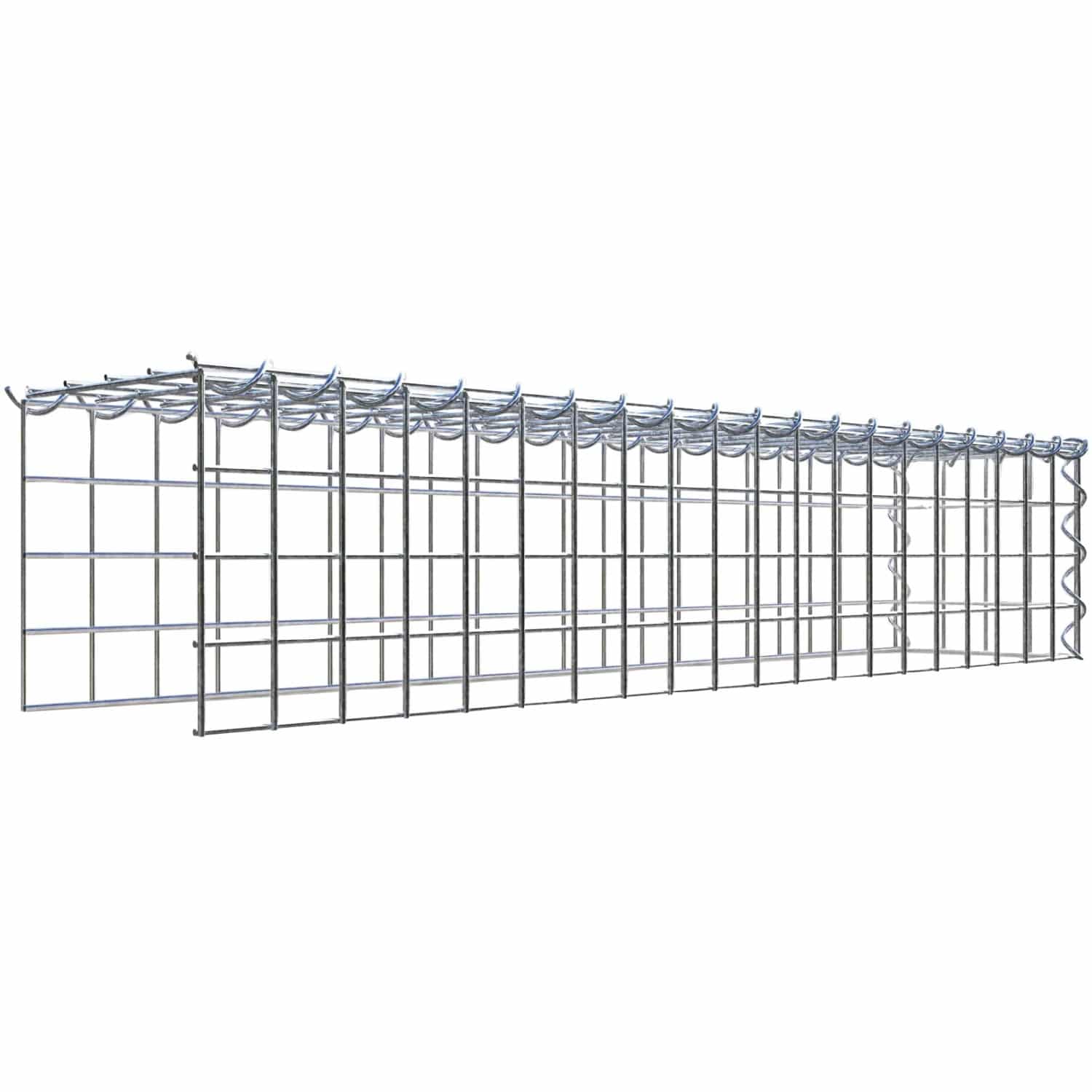 Gabiona Gabione-Anbaukorb Typ 4 20 x 100 x 20 cm Maschenw 5 x 5 cm