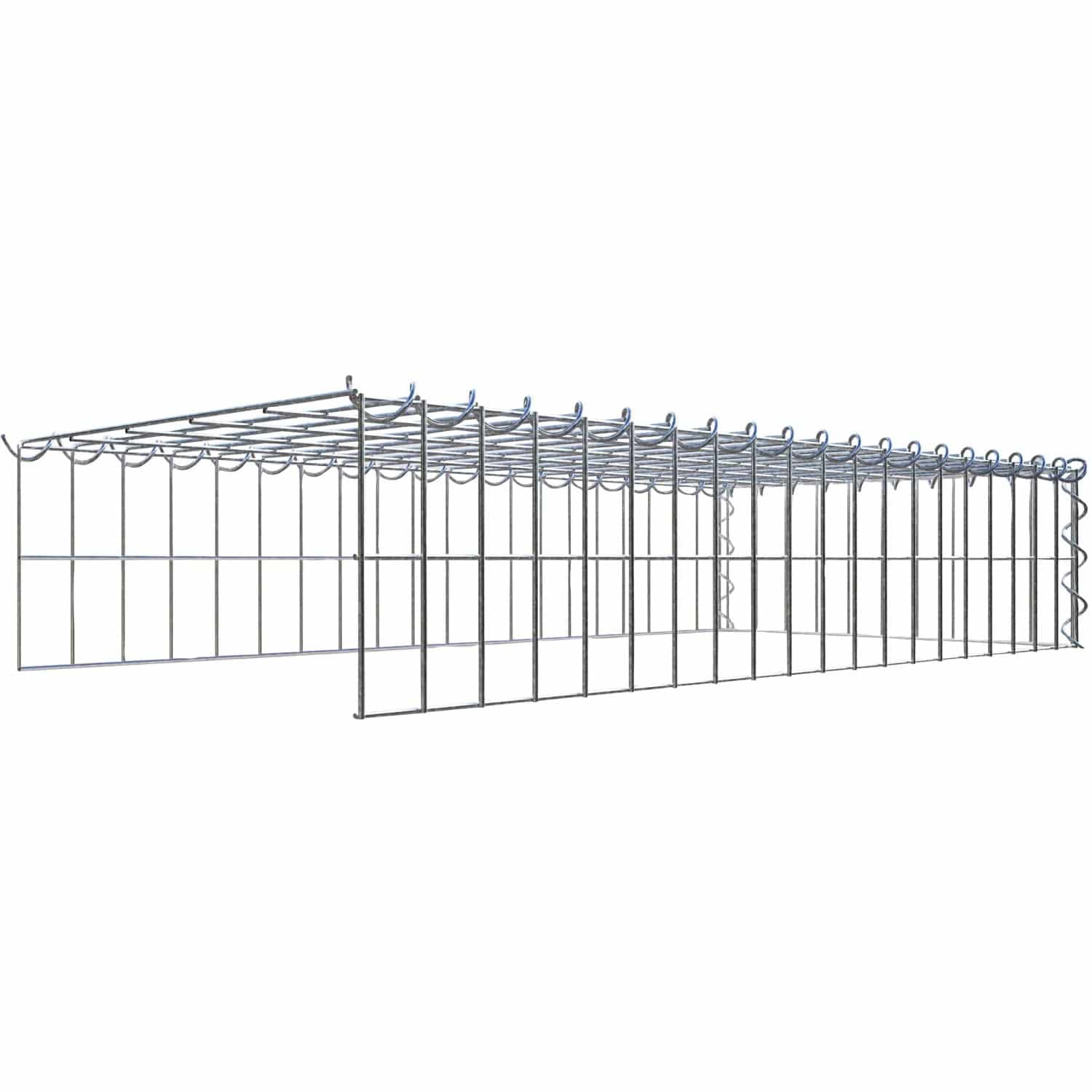 Gabiona Gabione-Anbaukorb Typ 4 20 x 100 x 50 cm Maschenw 5 x 10 cm