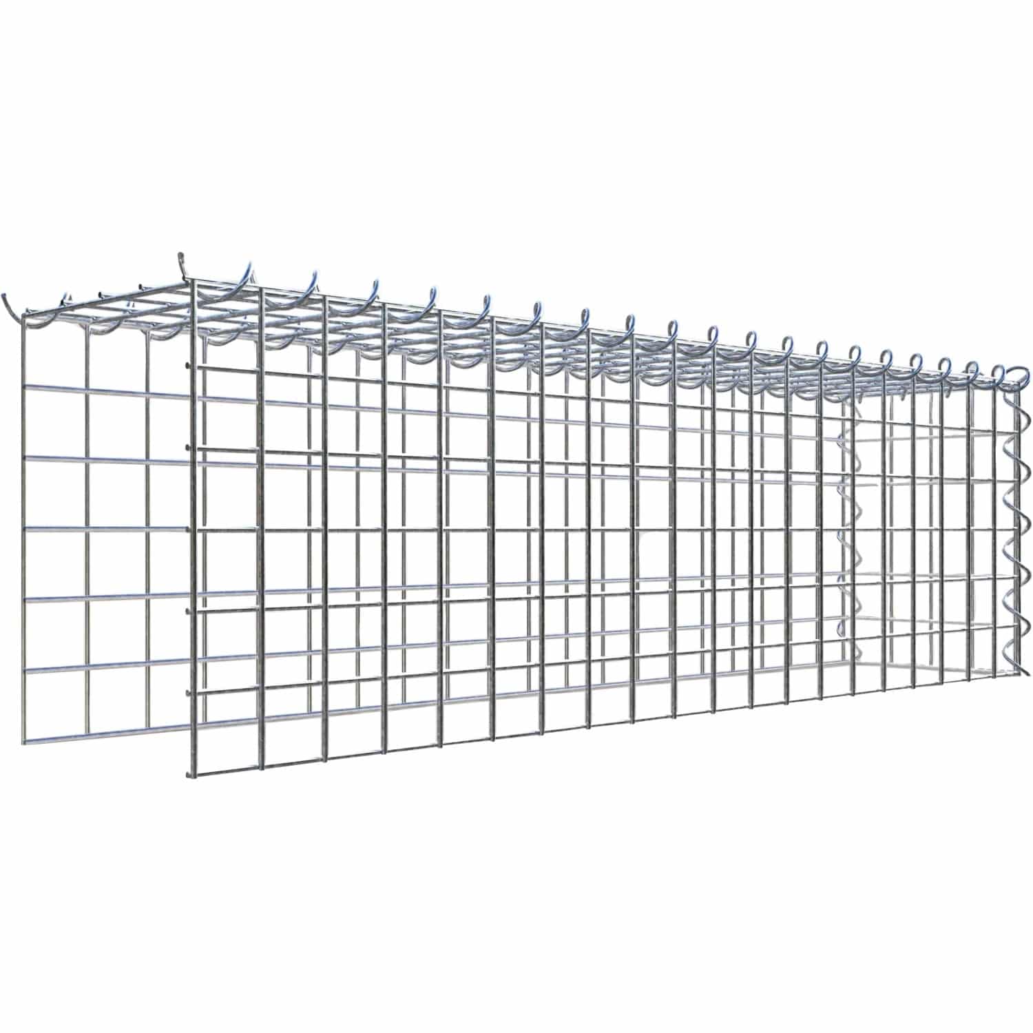 Gabiona Gabione-Anbaukorb Typ 4 30 x 100 x 20 cm Maschenw 5 x 5 cm