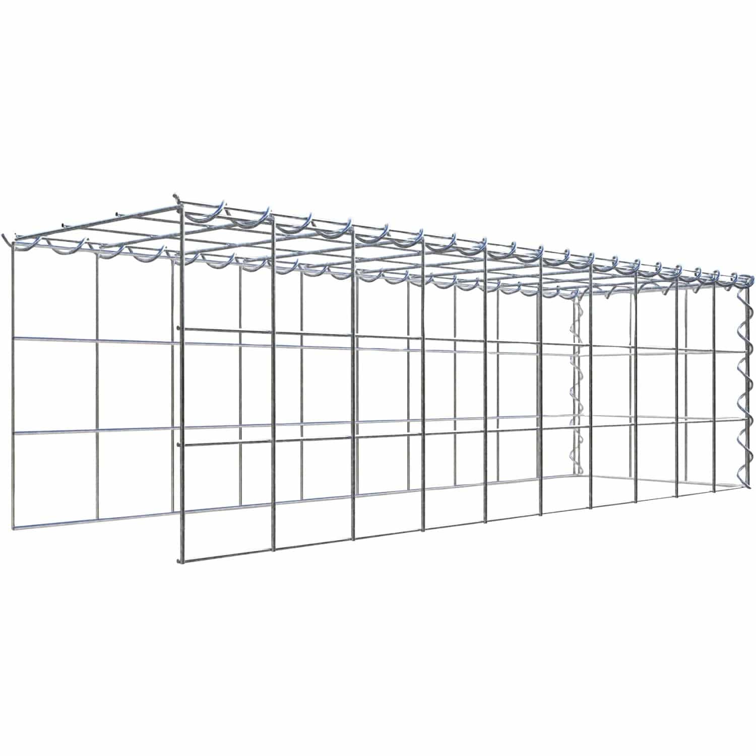 Gabiona Gabione-Anbaukorb Typ 4 30 x 100 x 30 cm Maschenw 10 x 10 cm