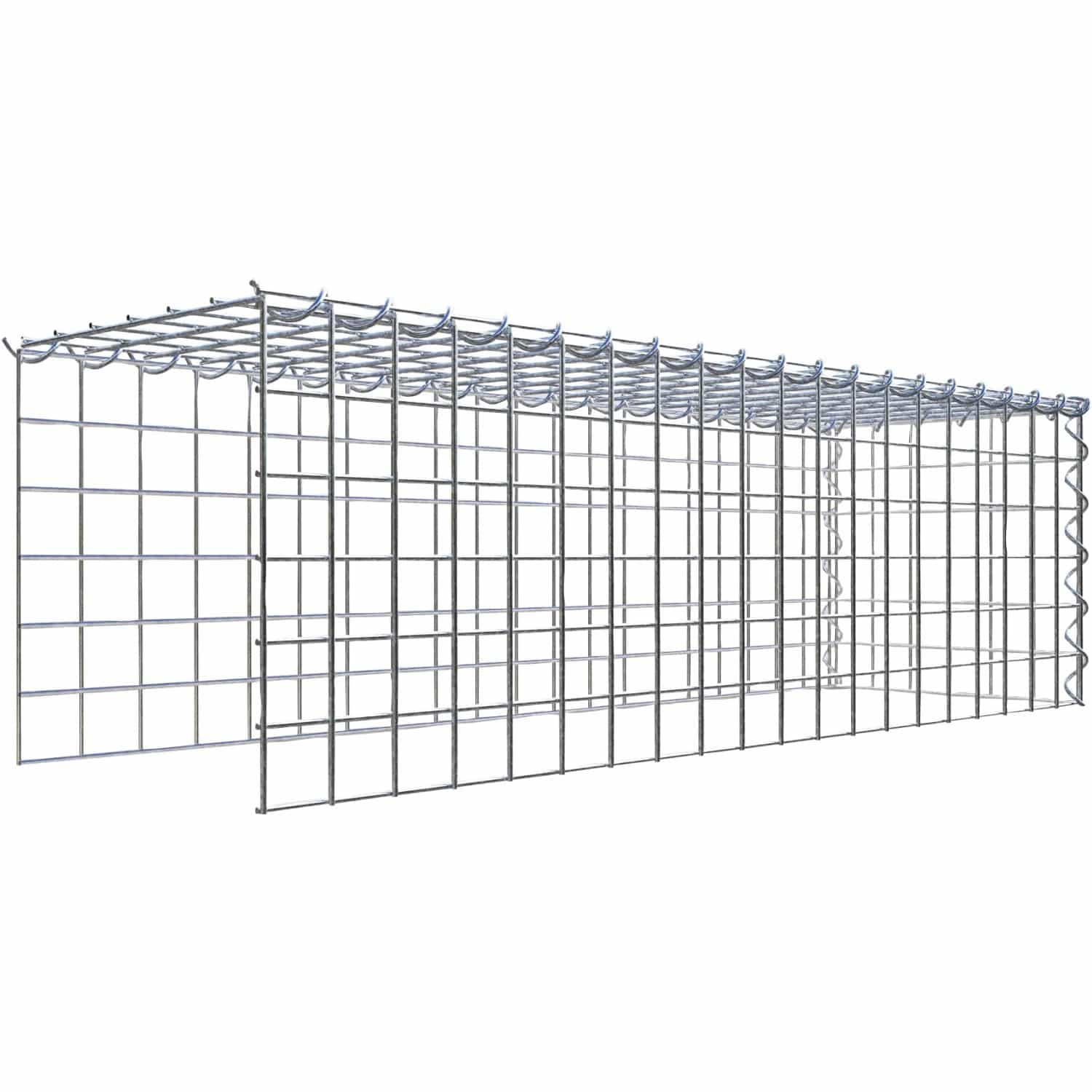 Gabiona Gabione-Anbaukorb Typ 4 30 x 100 x 30 cm Maschenw 5 x 5 cm