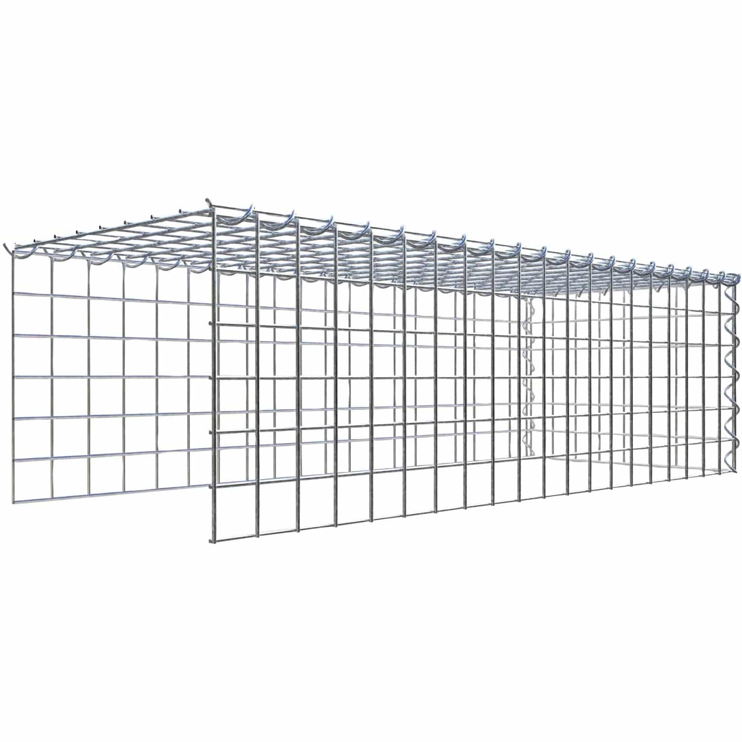 Gabiona Gabione-Anbaukorb Typ 4 30 x 100 x 40 cm Maschenw 5 x 5 cm