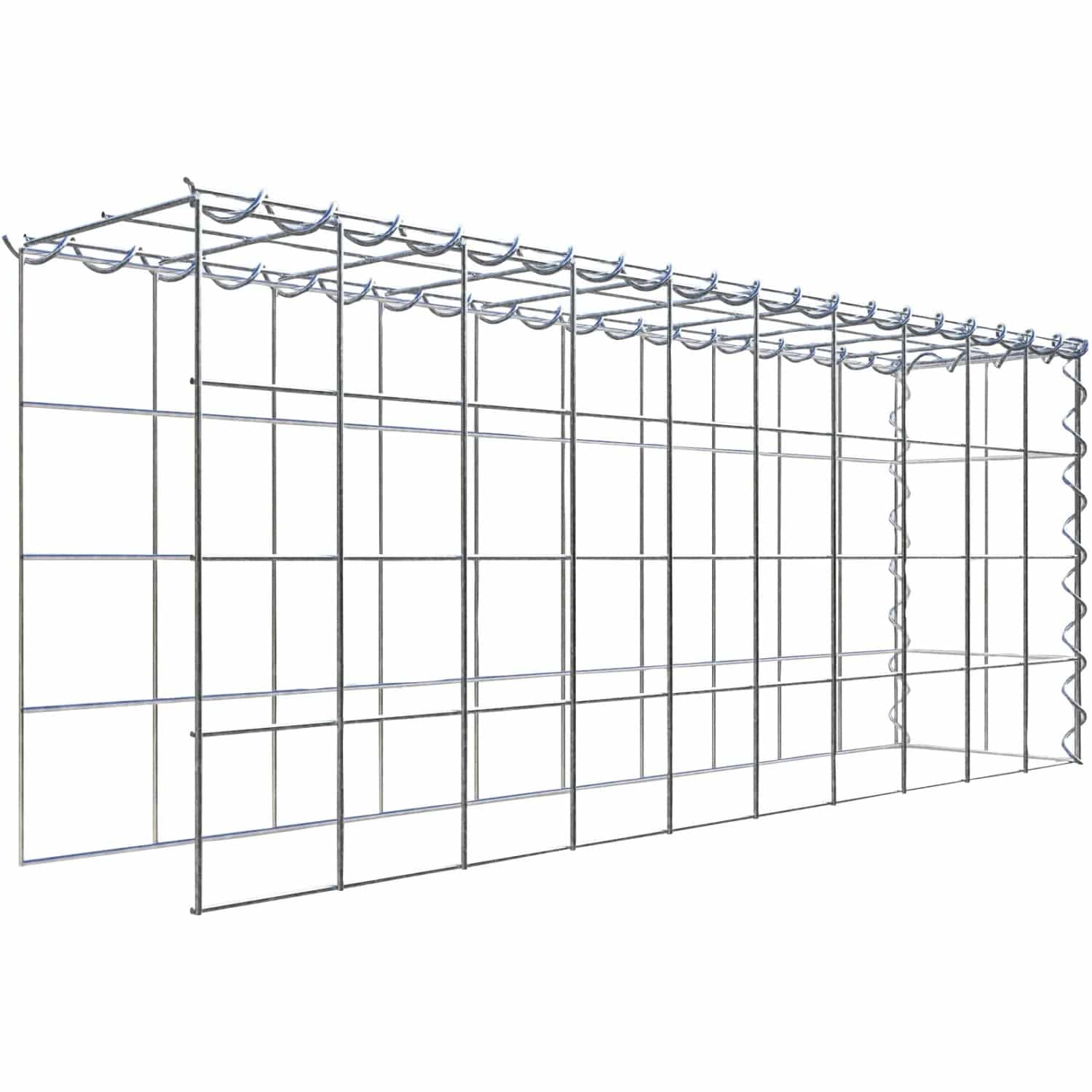 Gabiona Gabione-Anbaukorb Typ 4 40 x 100 x 20 cm Maschenw 10 x 10 cm