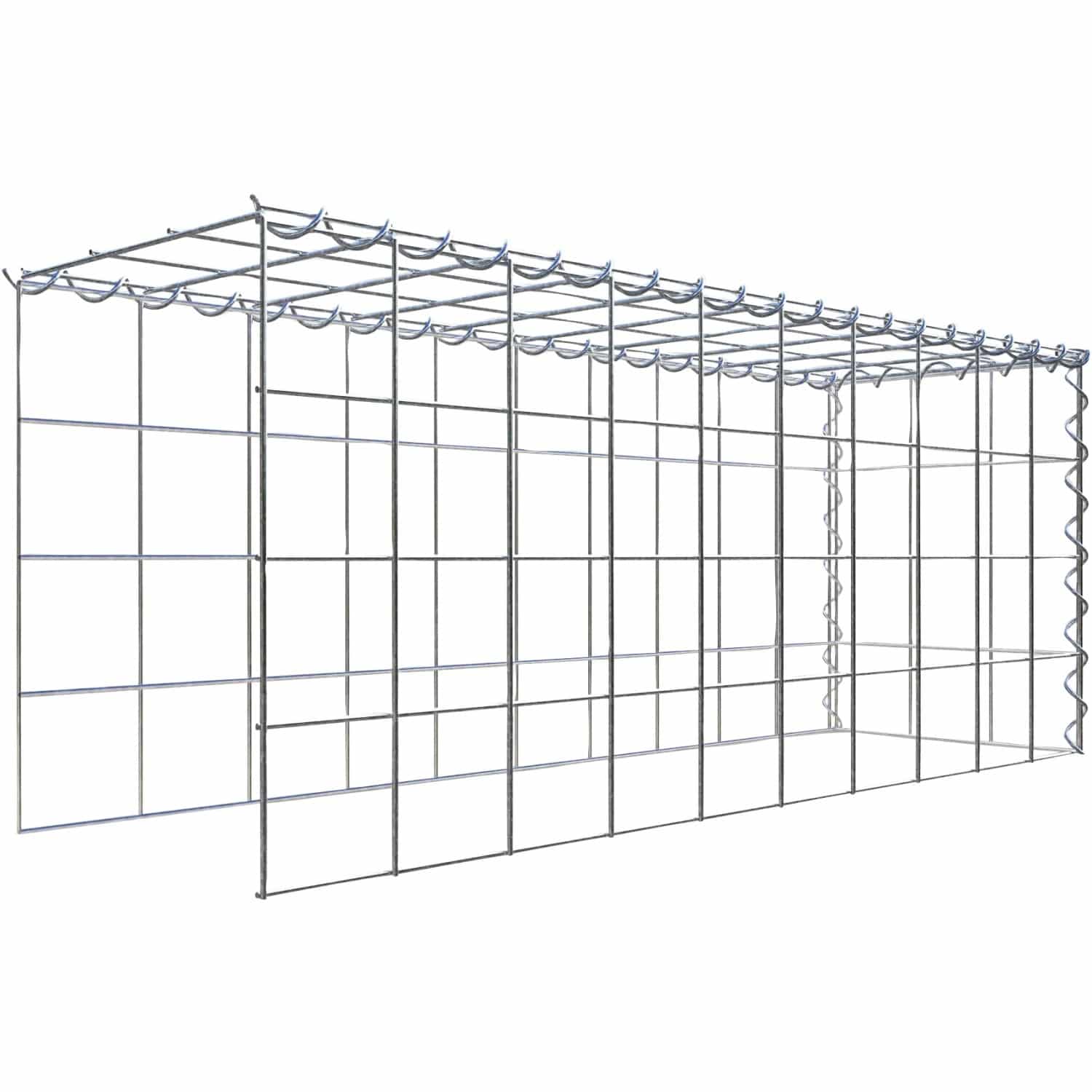 Gabiona Gabione-Anbaukorb Typ 4 40 x 100 x 30 cm Maschenw 10 x 10 cm