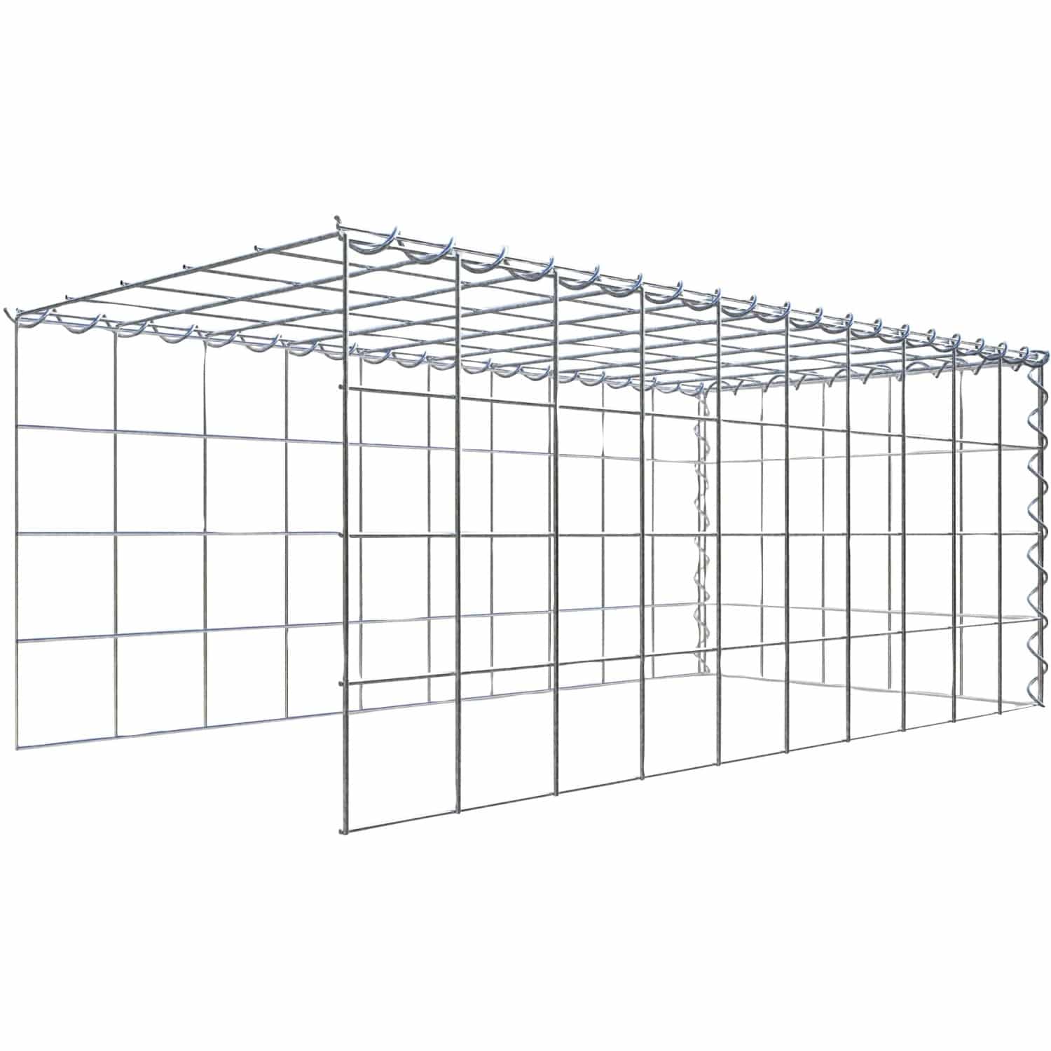 Gabiona Gabione-Anbaukorb Typ 4 40 x 100 x 50 cm Maschenw 10 x 10 cm