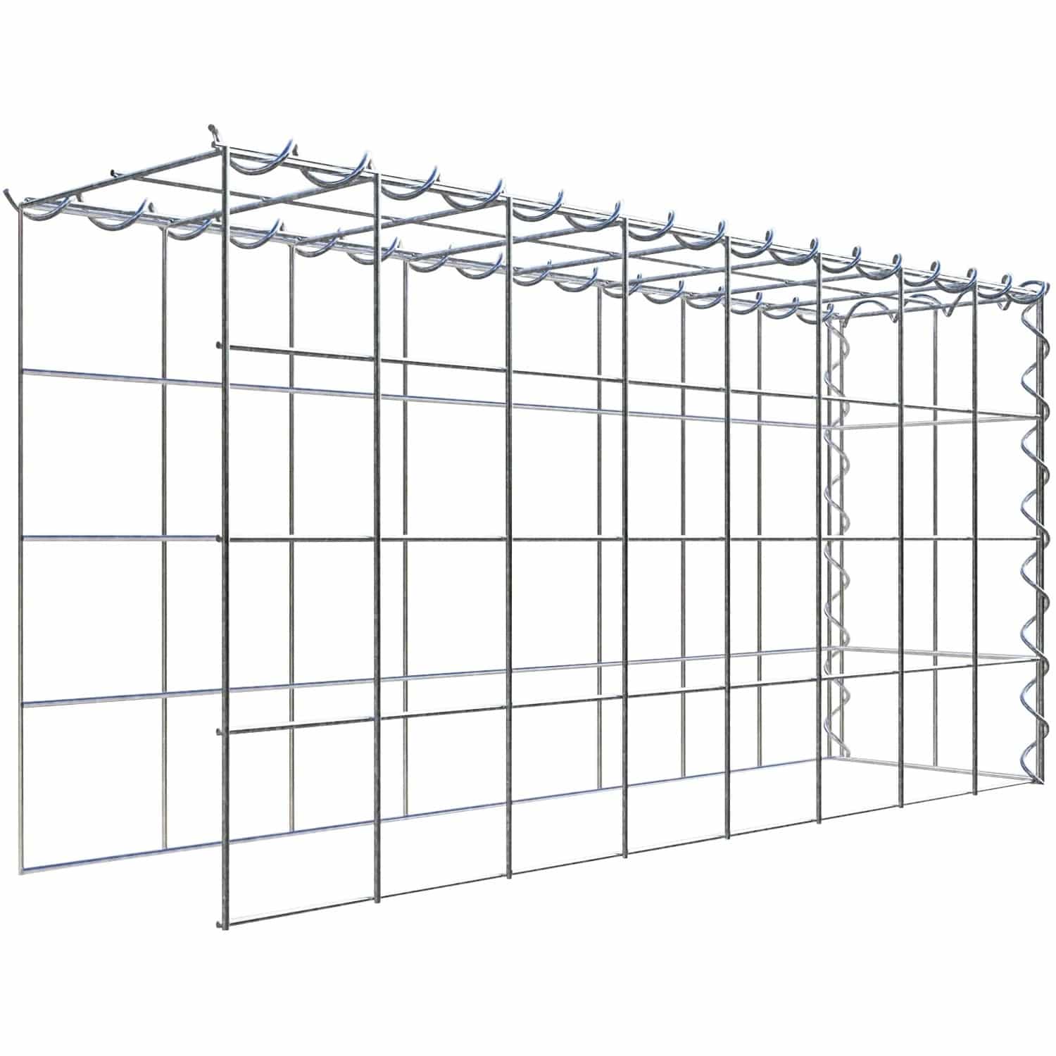 Gabiona Gabione-Anbaukorb Typ 4 40 x 80 x 20 cm Maschenw 10 x 10 cm