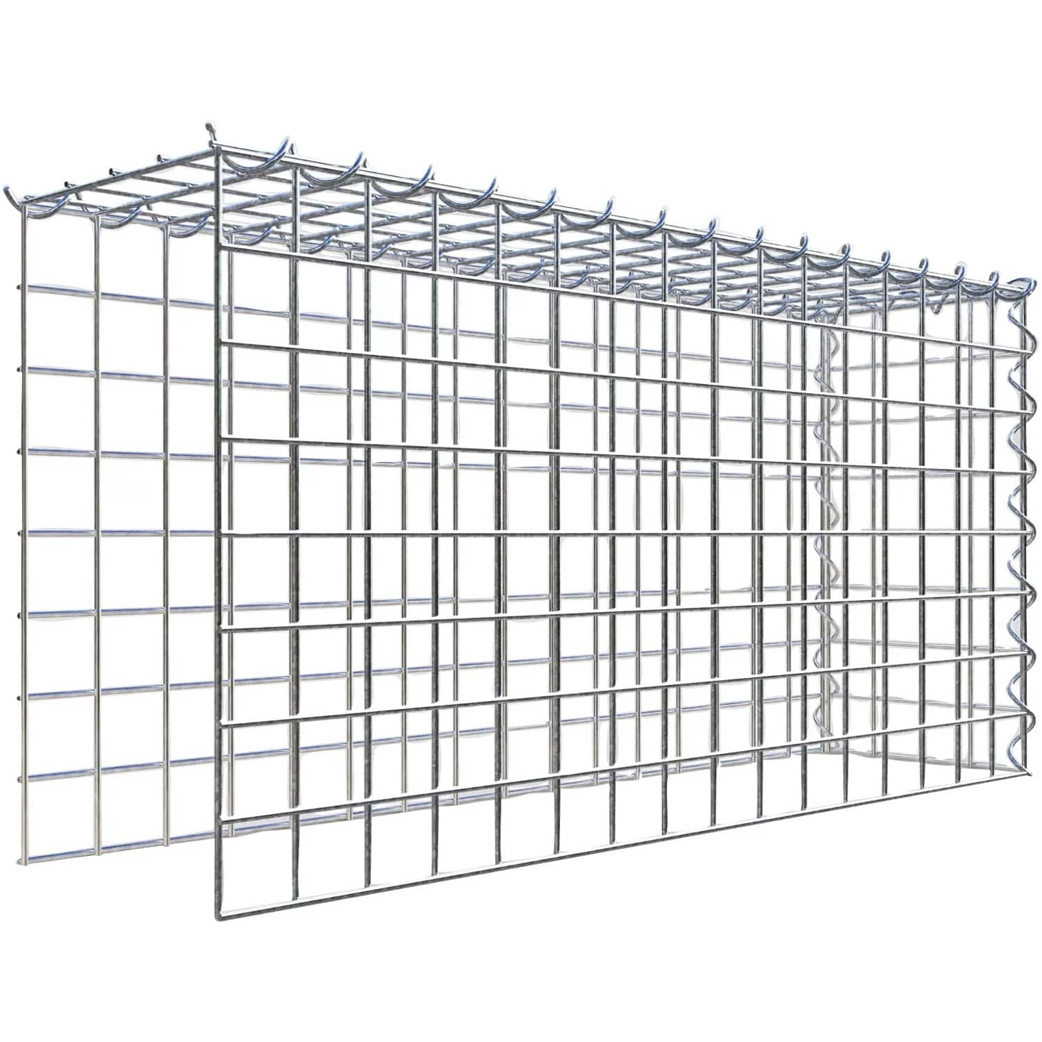 Gabiona Gabione-Anbaukorb Typ 4 40 x 80 x 20 cm Maschenw 5 x 5 cm