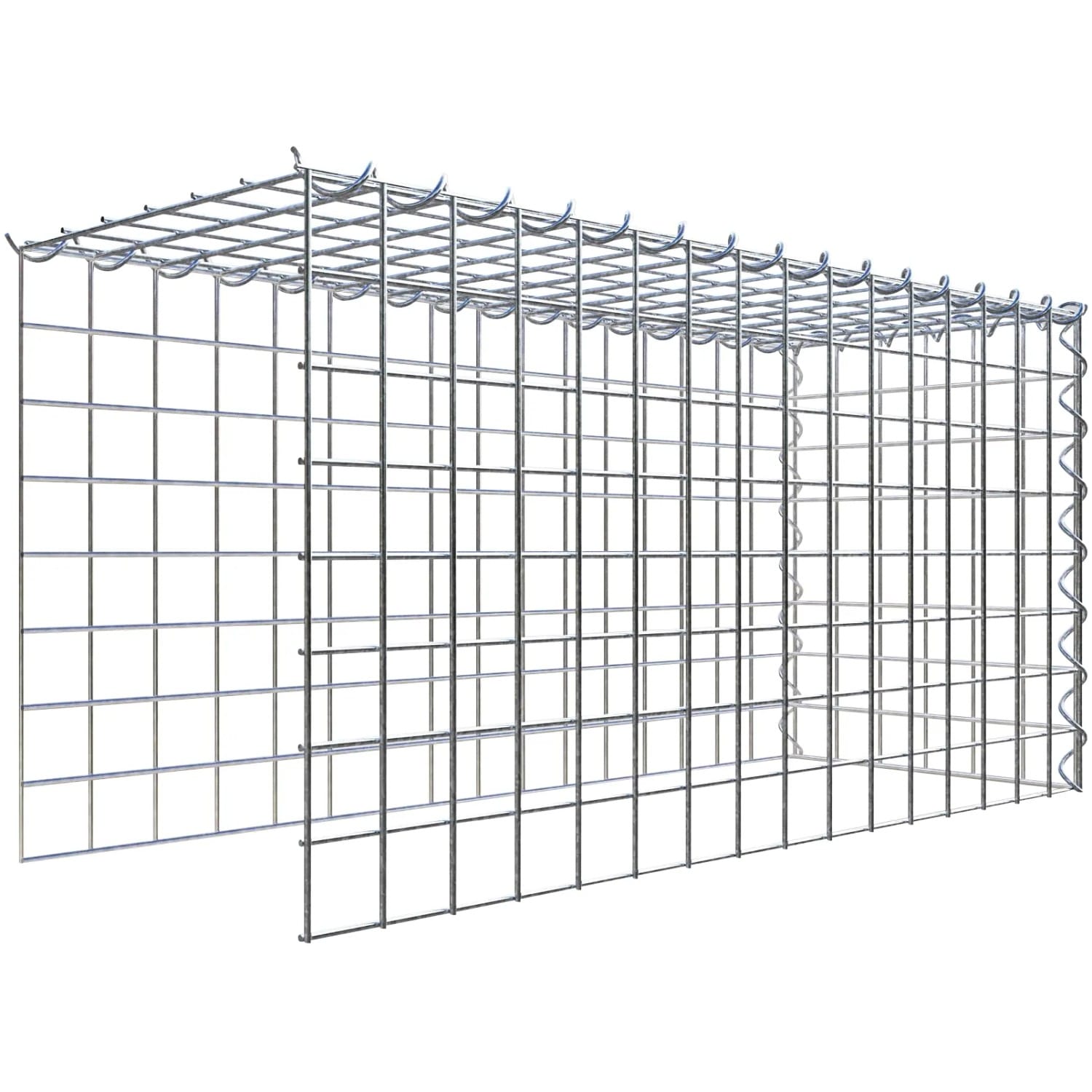 Gabiona Gabione-Anbaukorb Typ 4 40 x 80 x 30 cm Maschenw 5 x 5 cm