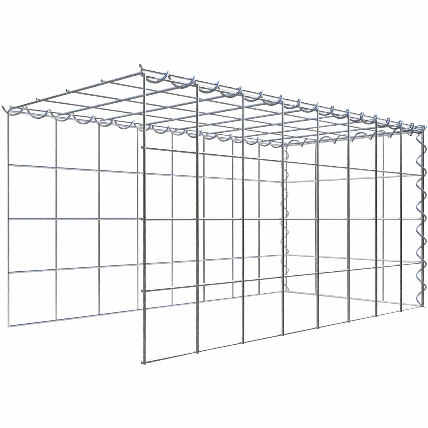 Gabiona Gabione-Anbaukorb Typ 4 40 x 80 x 40 cm Maschenw 10 x 10 cm