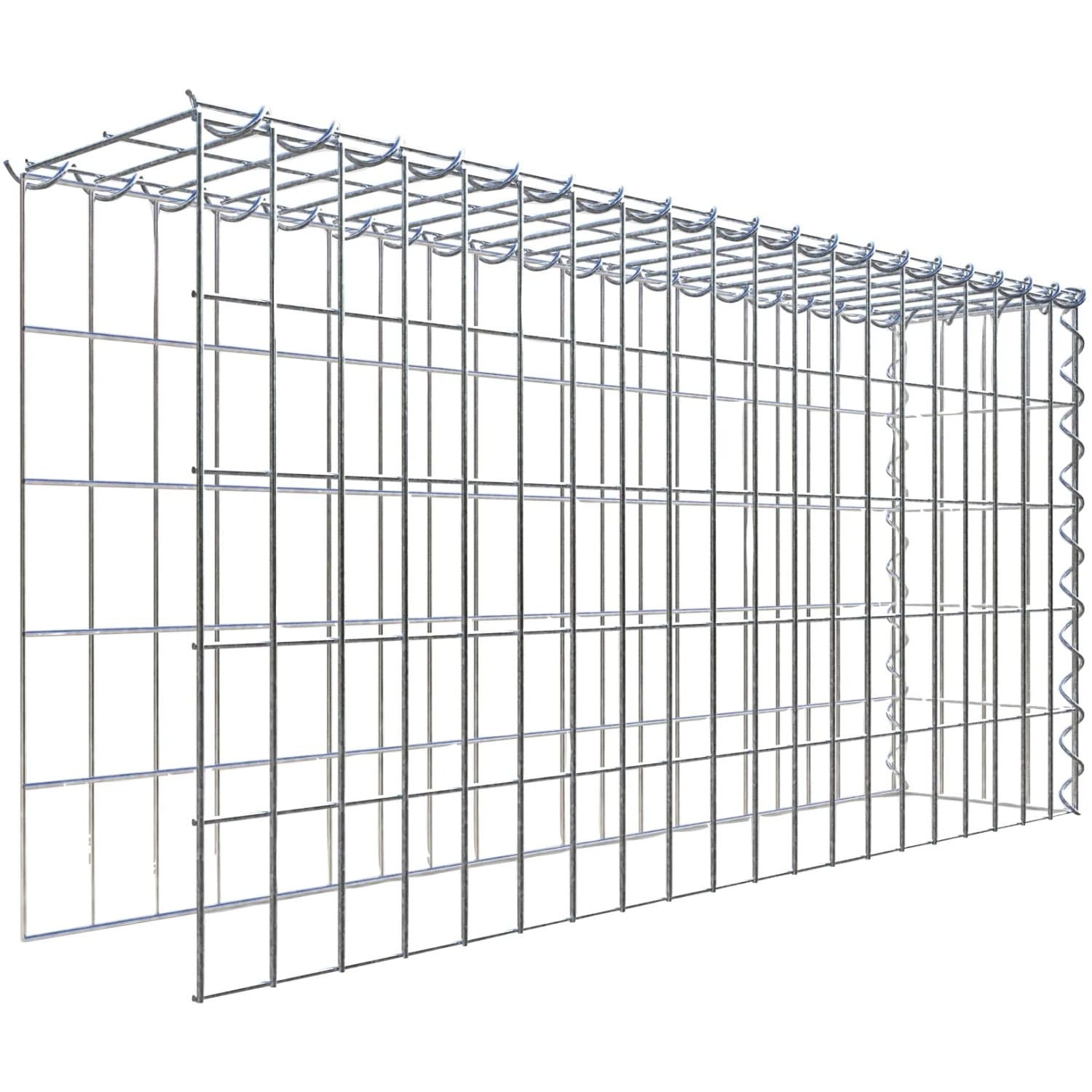 Gabiona Gabione-Anbaukorb Typ 4 50 x 100 x 20 cm Maschenw 5 x 10 cm
