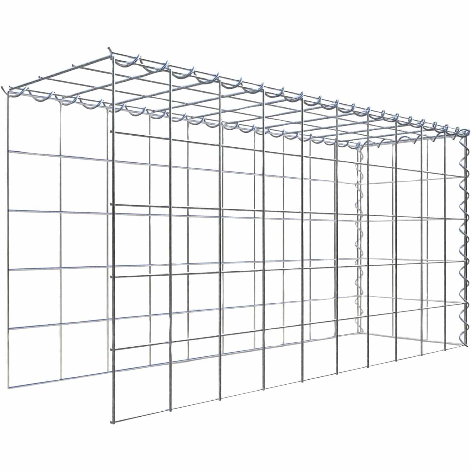 Gabiona Gabione-Anbaukorb Typ 4 50 x 100 x 30 cm Maschenw 10 x 10 cm