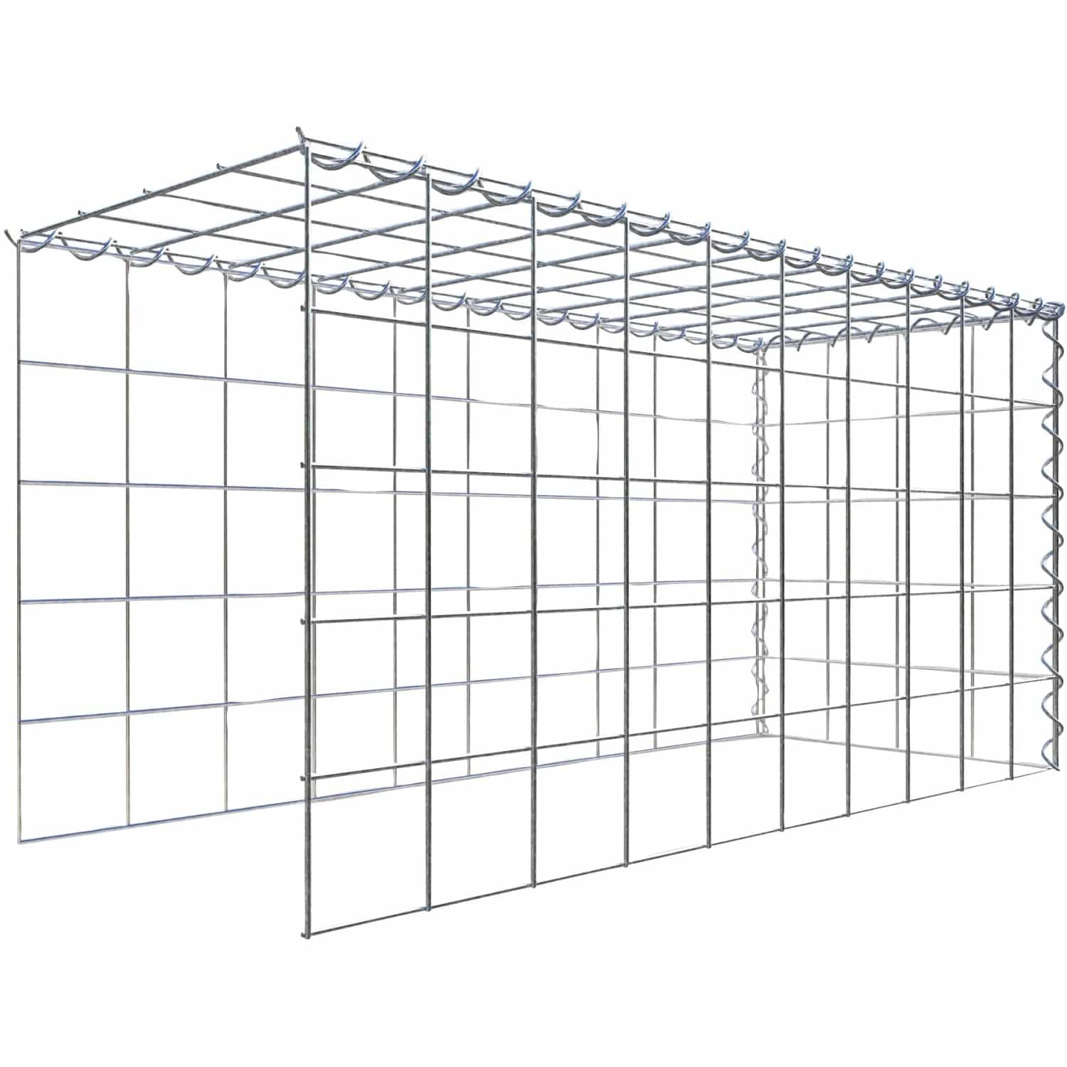 Gabiona Gabione-Anbaukorb Typ 4 50 x 100 x 40 cm Maschenw 10 x 10 cm