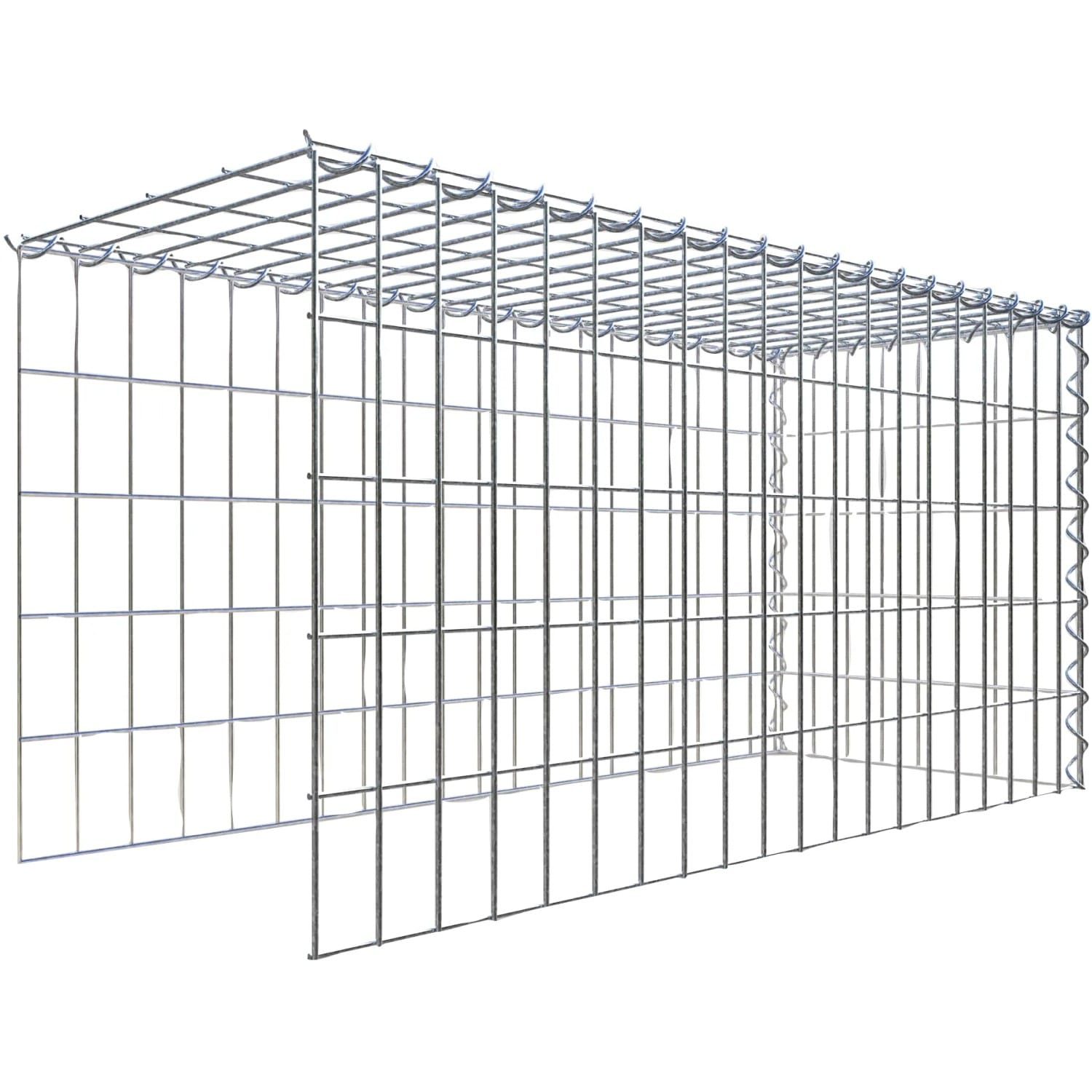 Gabiona Gabione-Anbaukorb Typ 4 50 x 100 x 40 cm Maschenw 5 x 10 cm