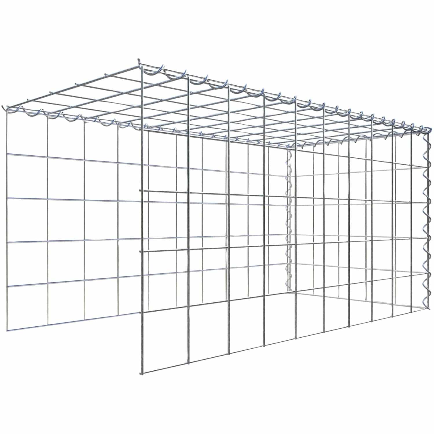 Gabiona Gabione-Anbaukorb Typ 4 50 x 100 x 50 cm Maschenw 10 x 10 cm