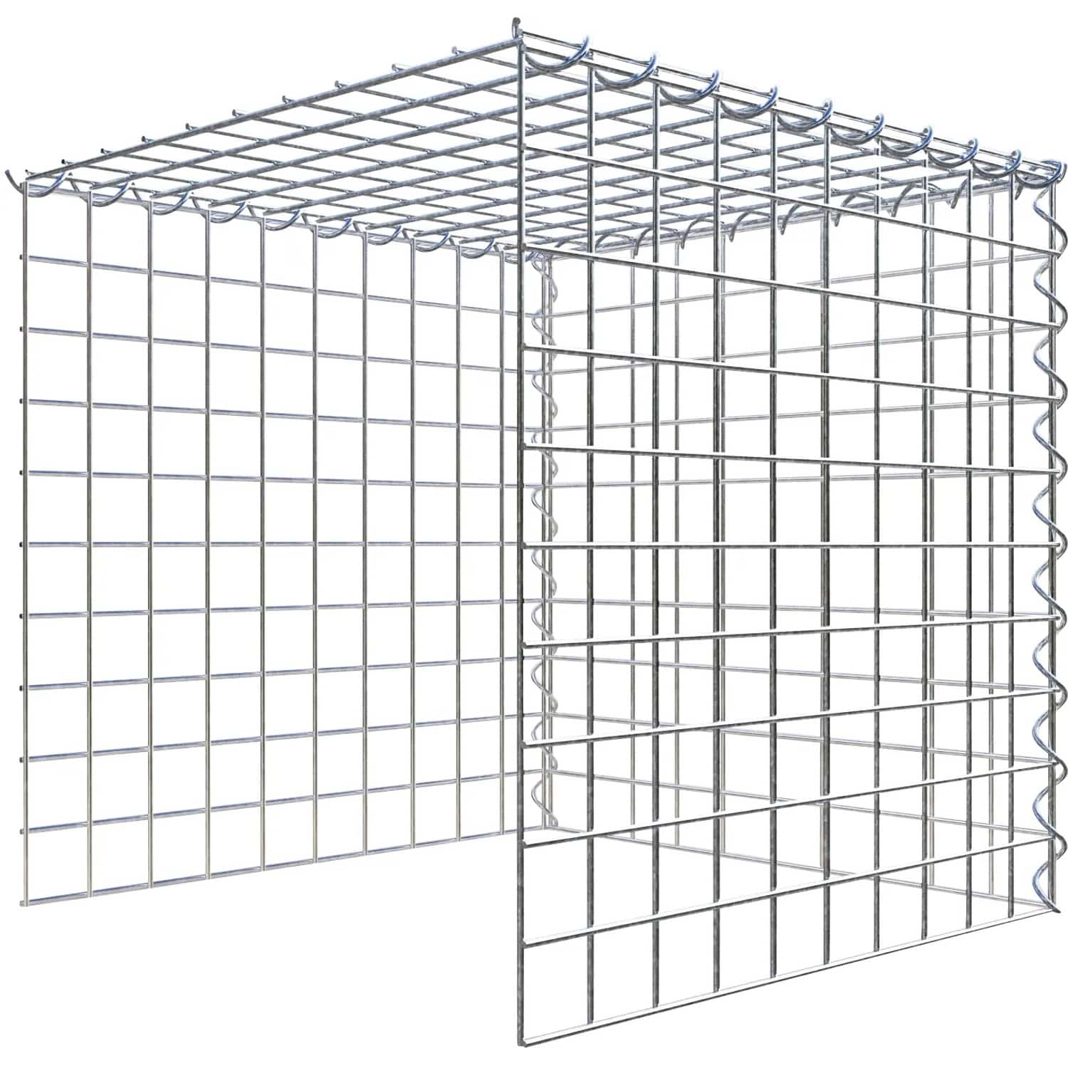 Gabiona Gabione-Anbaukorb Typ 4 50 x 50 x 50 cm Maschenw 5 x 5 cm