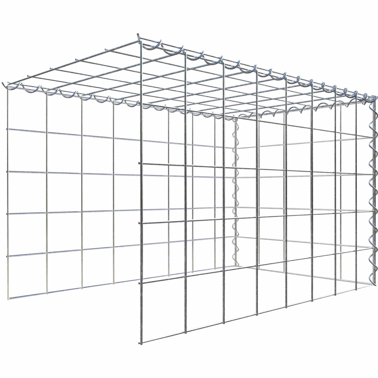 Gabiona Gabione-Anbaukorb Typ 4 50 x 80 x 50 cm Maschenw 10 x 10 cm