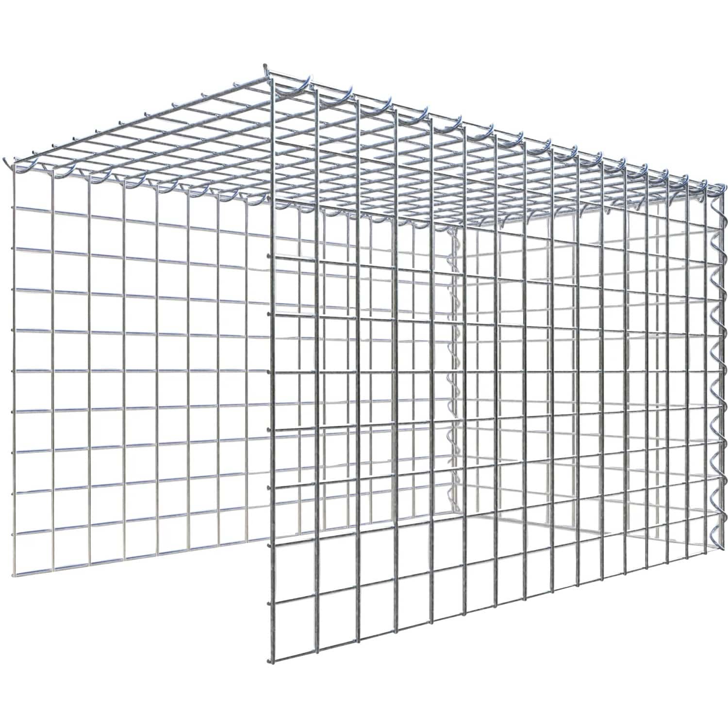Gabiona Gabione-Anbaukorb Typ 4 50 x 80 x 50 cm Maschenw 5 x 5 cm