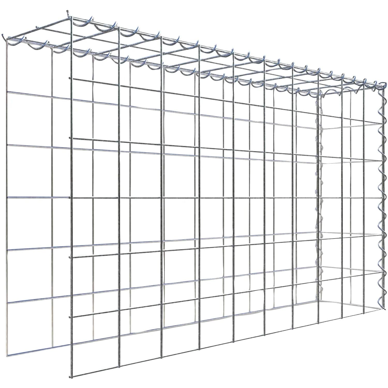 Gabiona Gabione-Anbaukorb Typ 4 60 x 100 x 20 cm Maschenw 10 x 10 cm