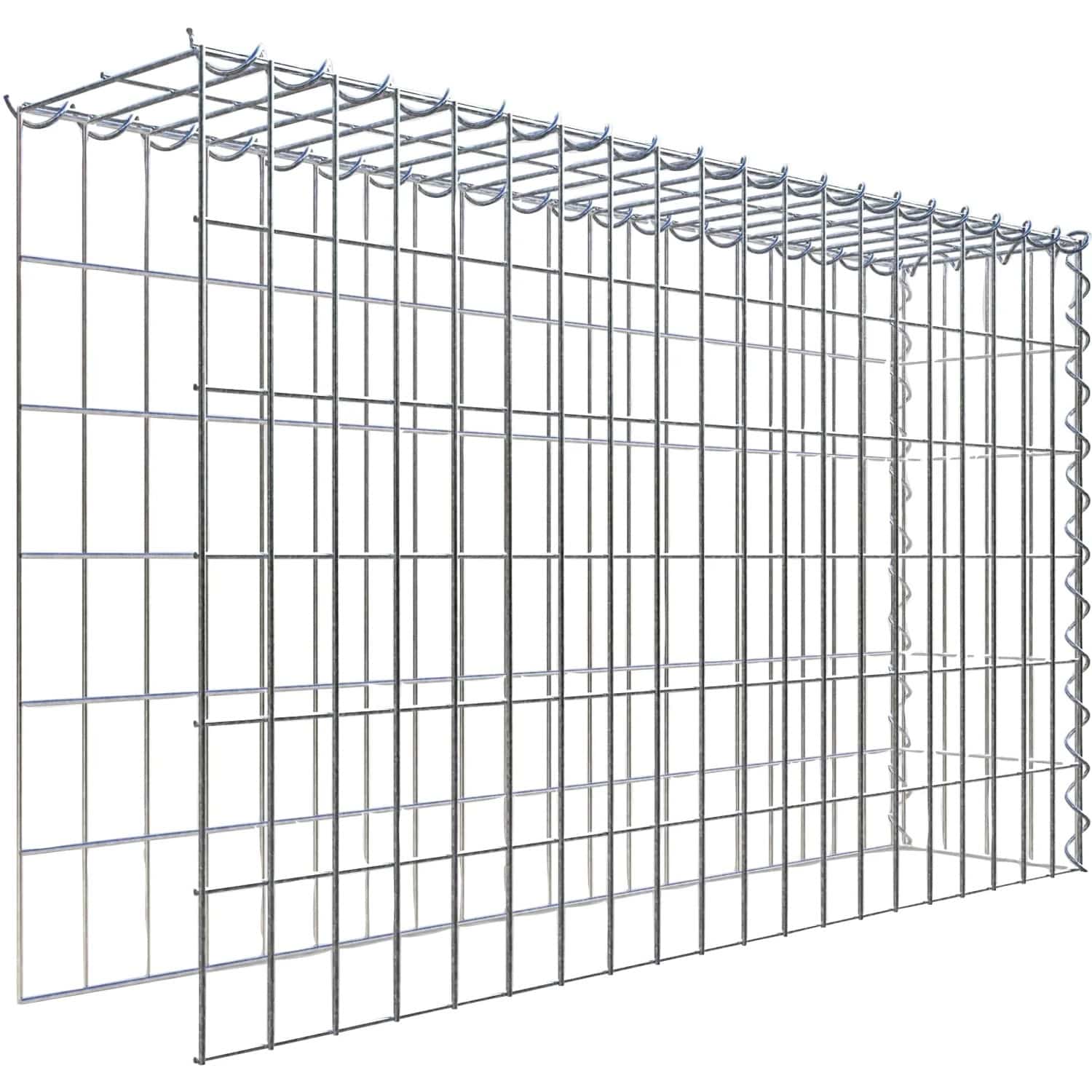 Gabiona Gabione-Anbaukorb Typ 4 60 x 100 x 20 cm Maschenw 5 x 10 cm